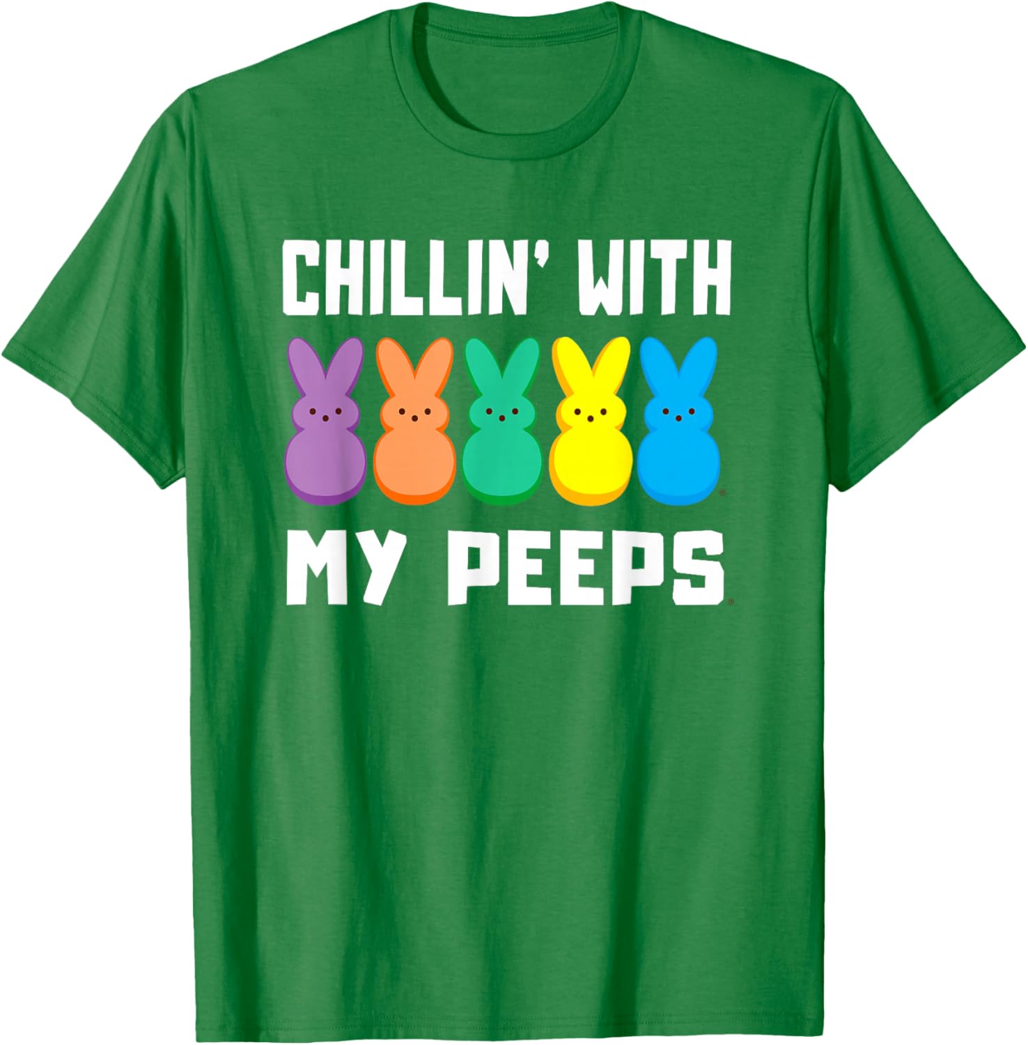 Chillin' With My Peeps Easter Bunny T-Shirt for Fun Spring Styles - 9