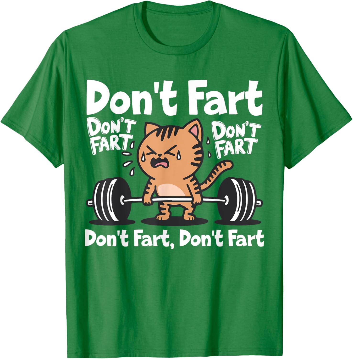 Funny Cat Workout T-Shirt for Weightlifting Fitness Lovers - 12
