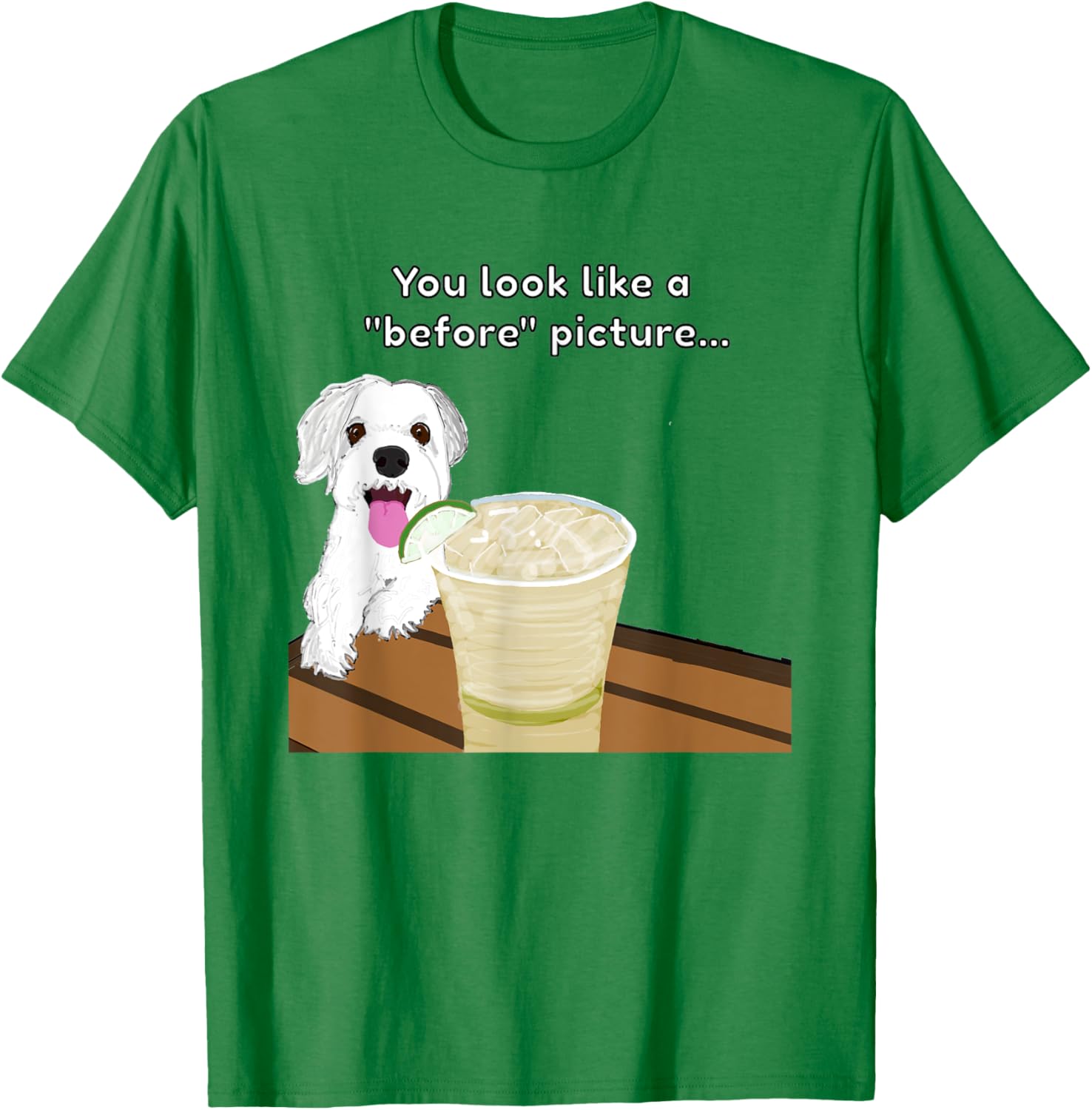 Funny Insulting Dog T-Shirt You Look Like A Before Picture Graphic Tee - 16