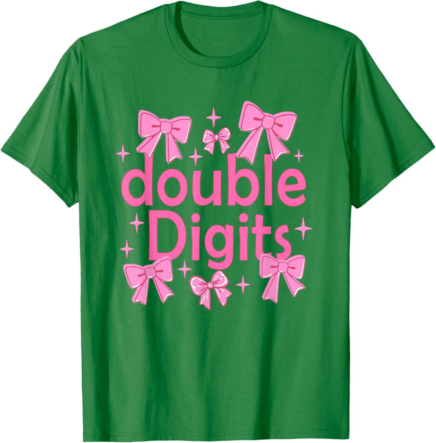 Cute Coquette Bow 10th Birthday T-Shirt for Girls - Perfect Gift for Kids - 14