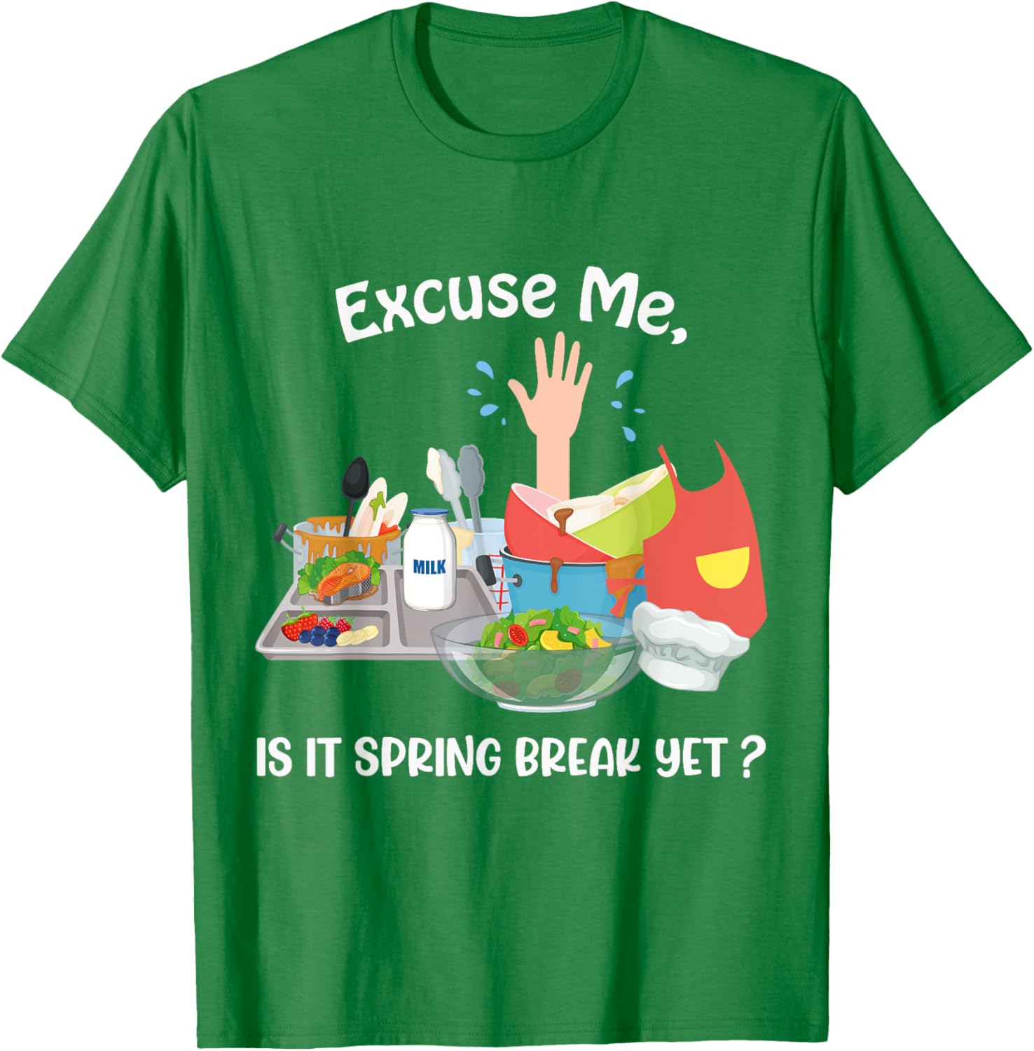 Funny Lunch Lady Life T-Shirt for Spring Break Enthusiasts - 5