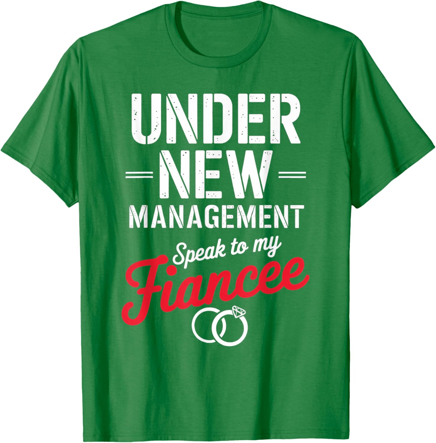 Cute Speak To My Fiancé Fiancee T-Shirt for Newly Engaged Couples - 7