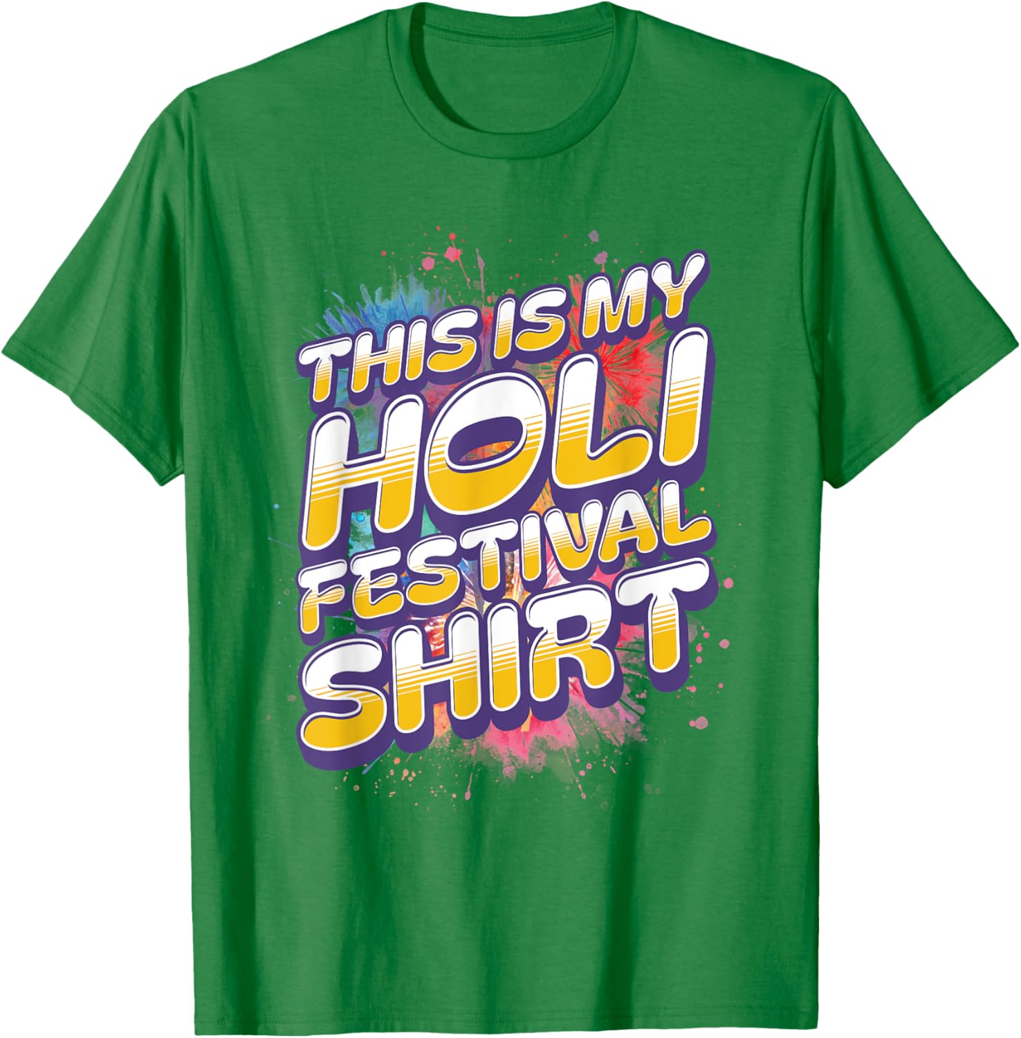 Colorful Holi Festival Shirt for Men and Women - Celebrate in Style - 1