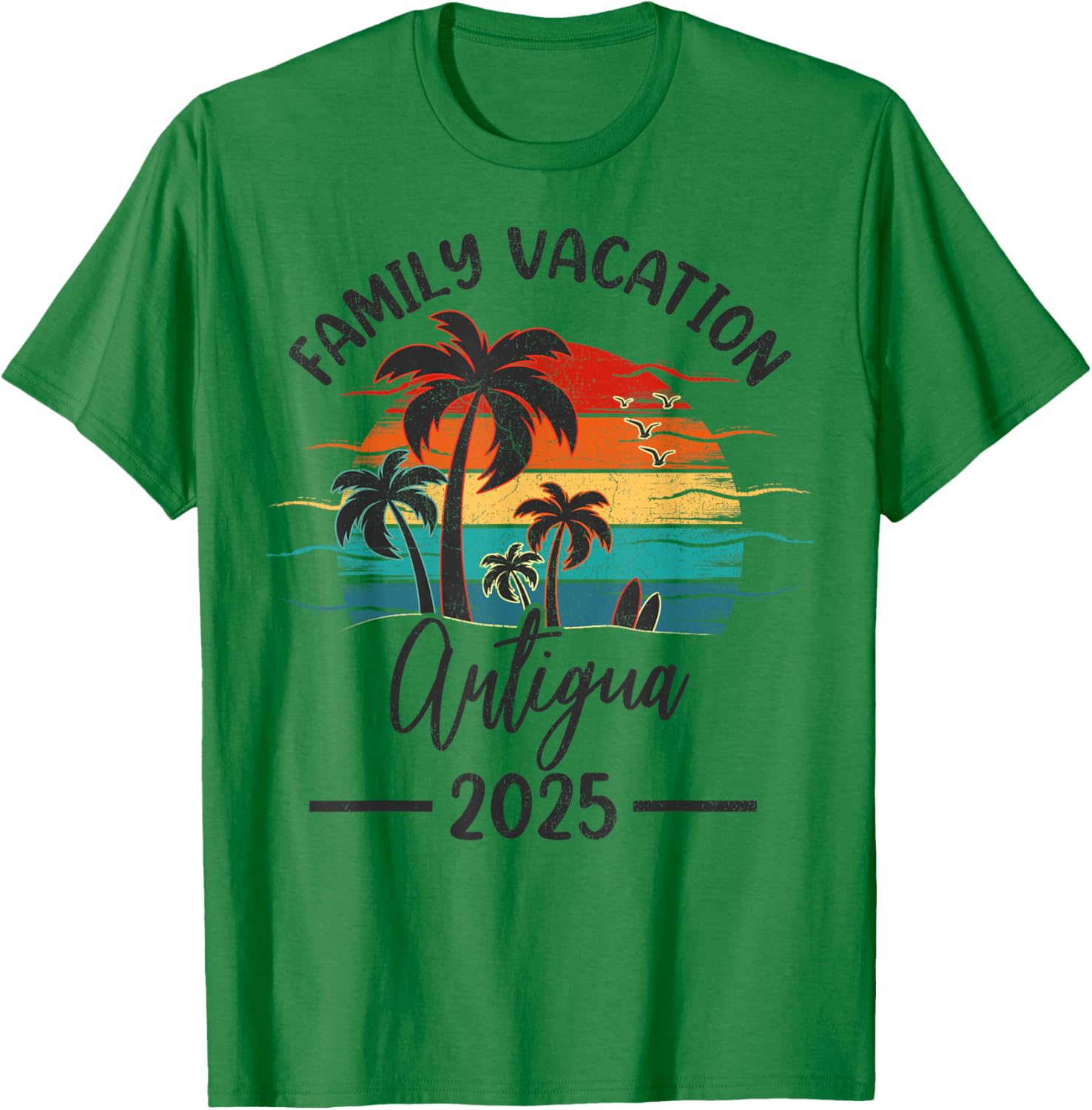 Family Vacation 2025 Summer Antigua Beach T-Shirt for Fun Memories - 14