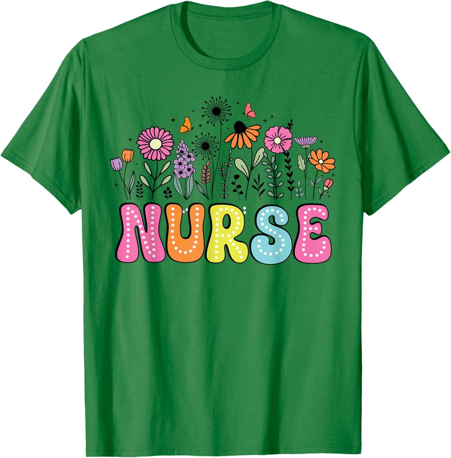 Groovy Nurse Wildflower Floral T-Shirt for Happy Nurse Week 2026 - 9