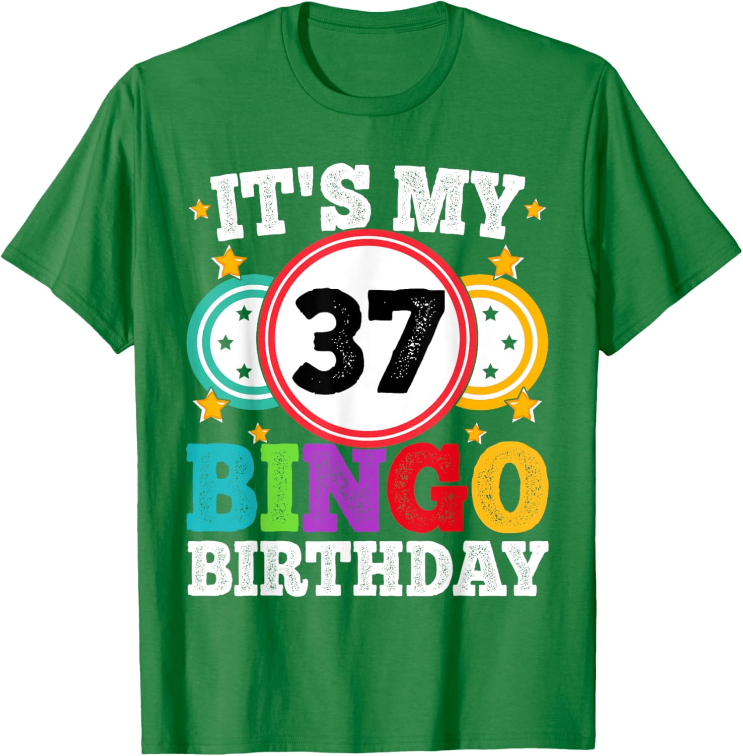 Funny Bingo 37th Birthday T-Shirt for Men and Women - Celebrate in Style - 5