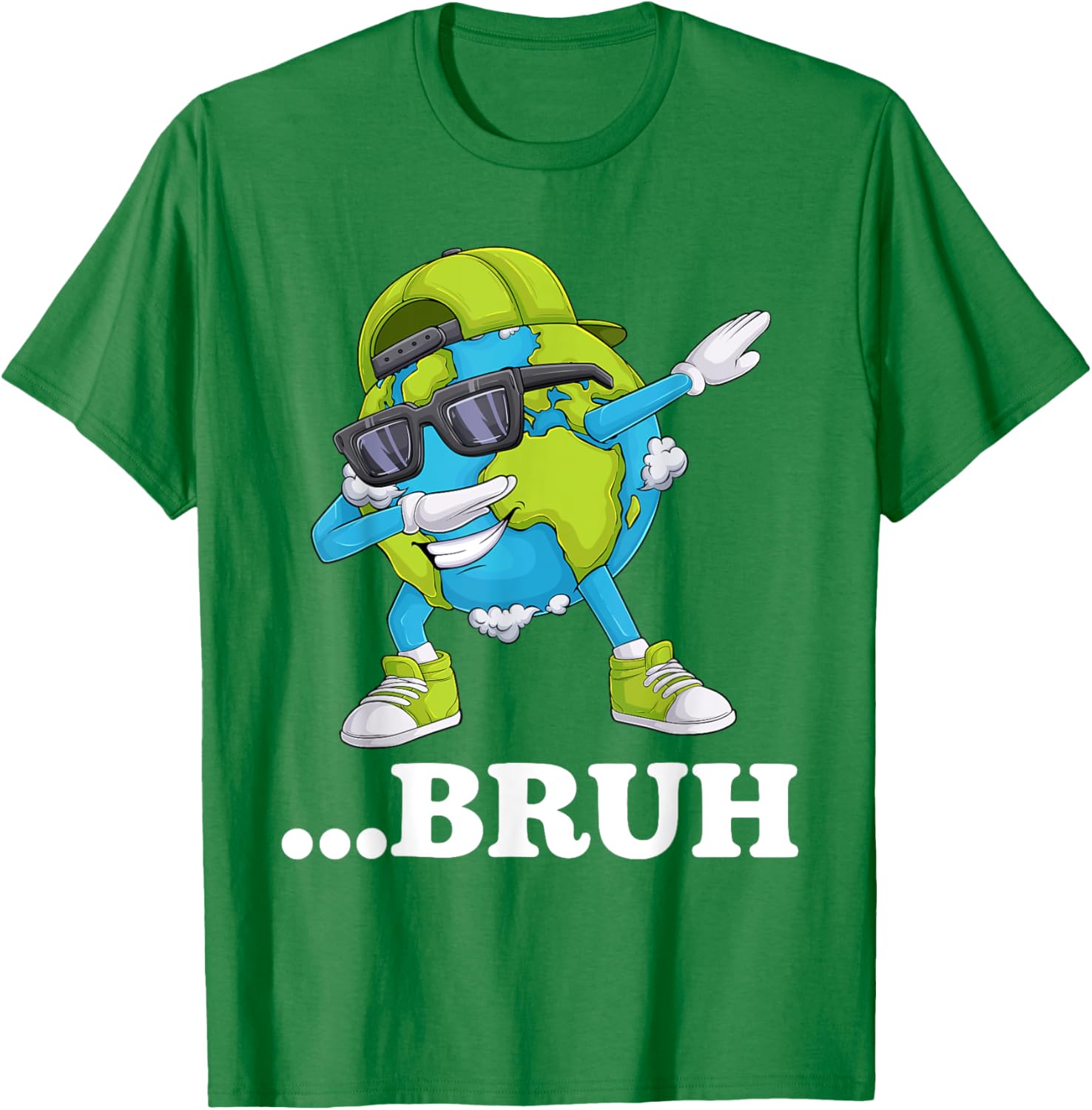 Funny Bruh Dabbing Earth Day T-Shirt for Kids and Men - Cool Gift Idea - 19