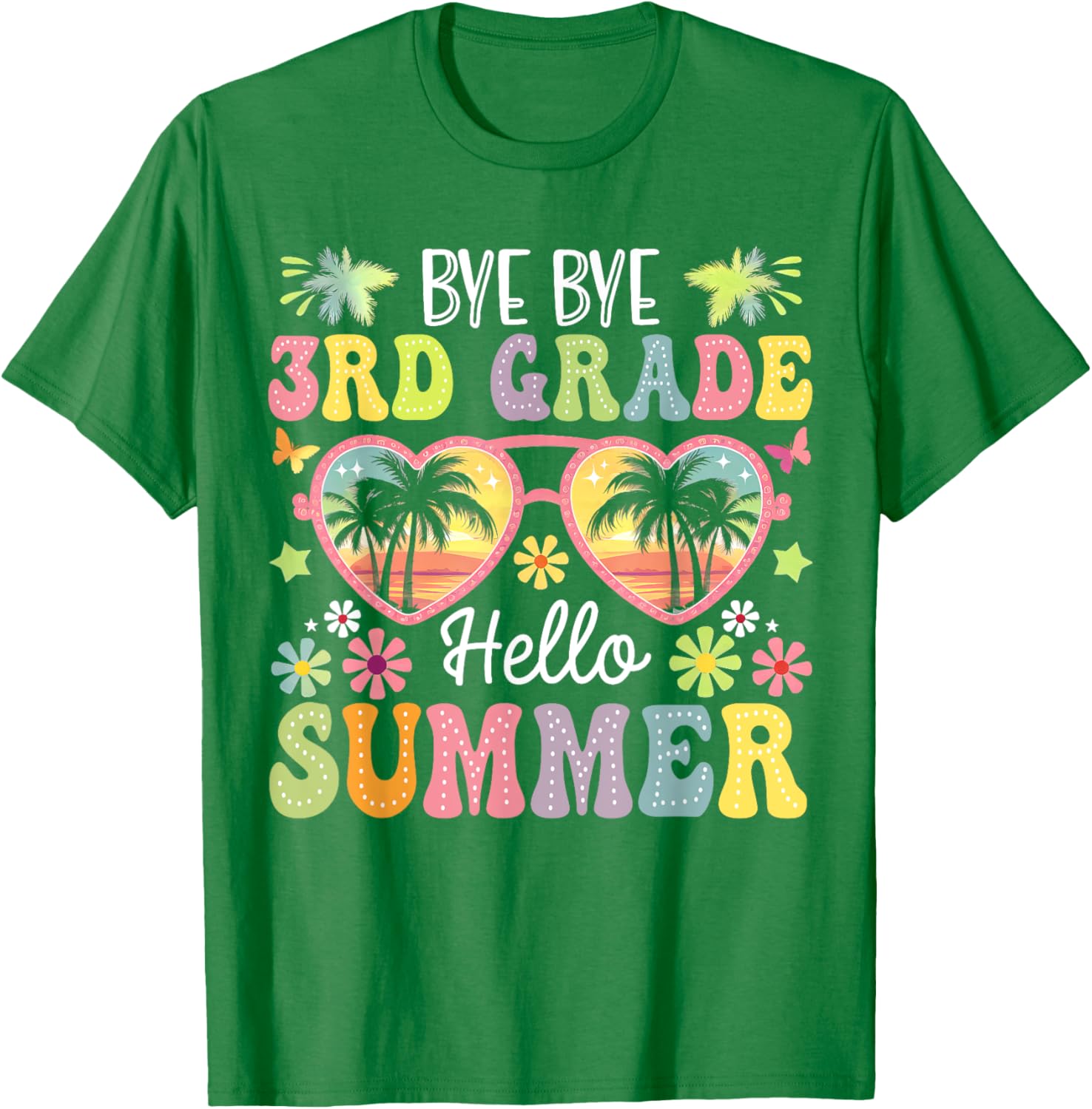 Goodbye 3rd Grade Hello Summer Kids T-Shirt for Boys Last Day of School - 7