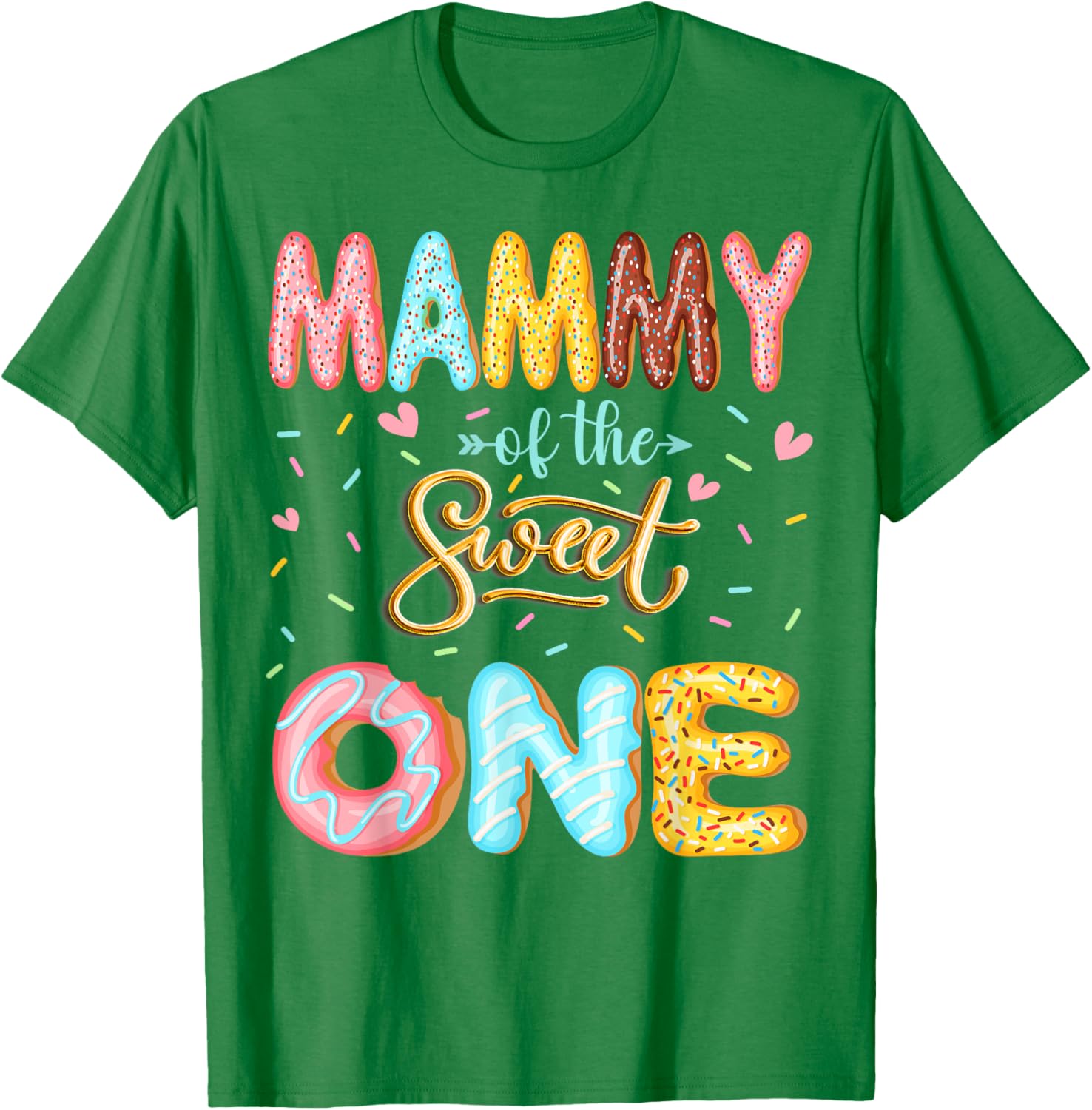 Cute Mammy Of The Sweet One Donut Lover T-Shirt for 1st Birthday - 10