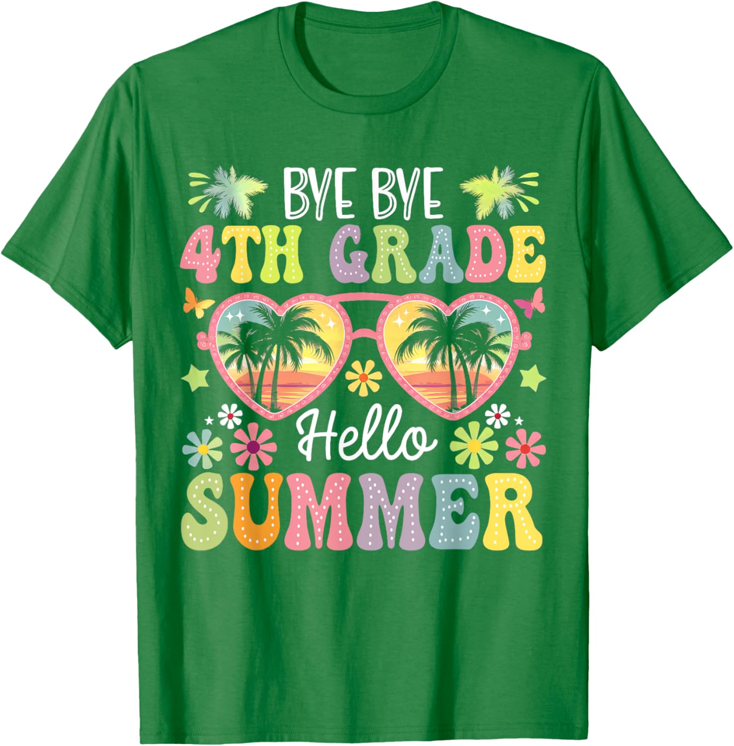 Goodbye 4th Grade Hello Summer Kids T-Shirt for Boys - Fun Last Day Style - 1