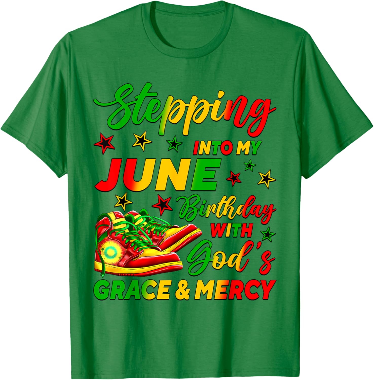Celebrate My June Birthday with Stylish African American Shoes T-Shirt - 17