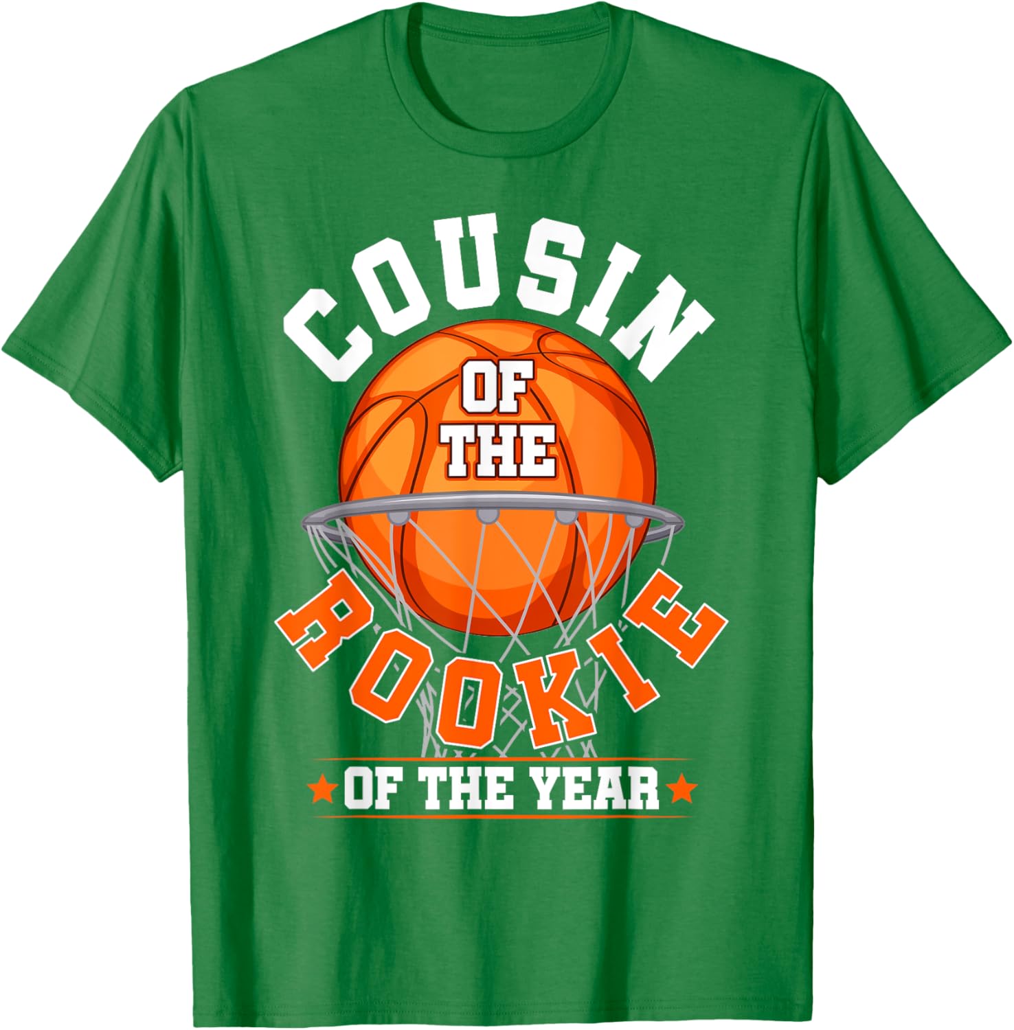 Cousin of Rookie 1st Birthday Basketball Family Matching T-Shirt - 18