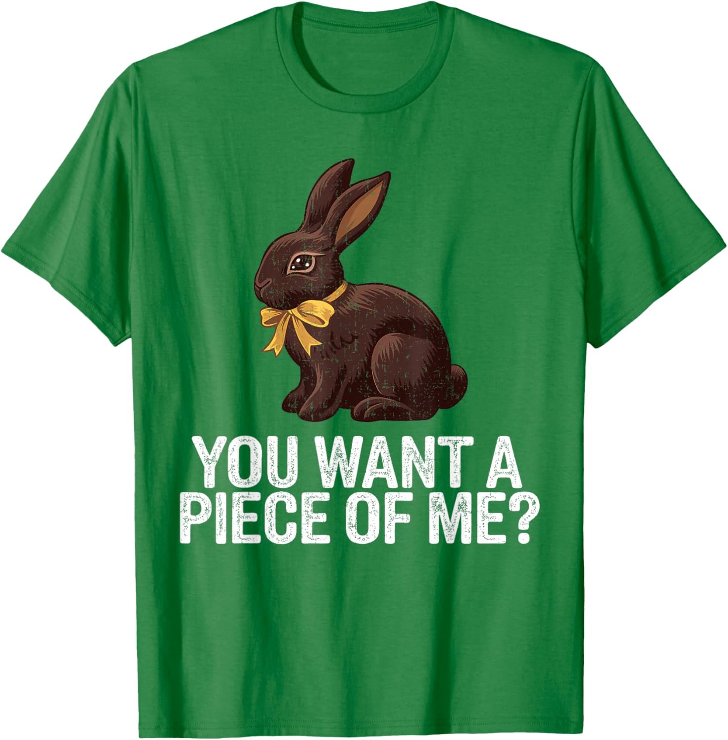 Cute Easter Rabbit Chocolate Bunny Graphic T-Shirt for Fun Holiday Style - 15