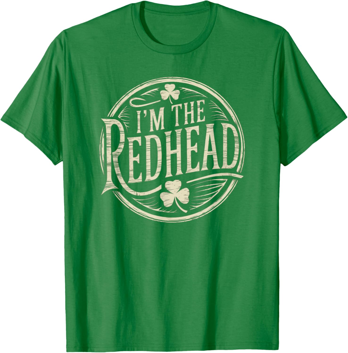 Funny I'm The Redhead Irish Clover St Patricks Day T-Shirt for Women - 6