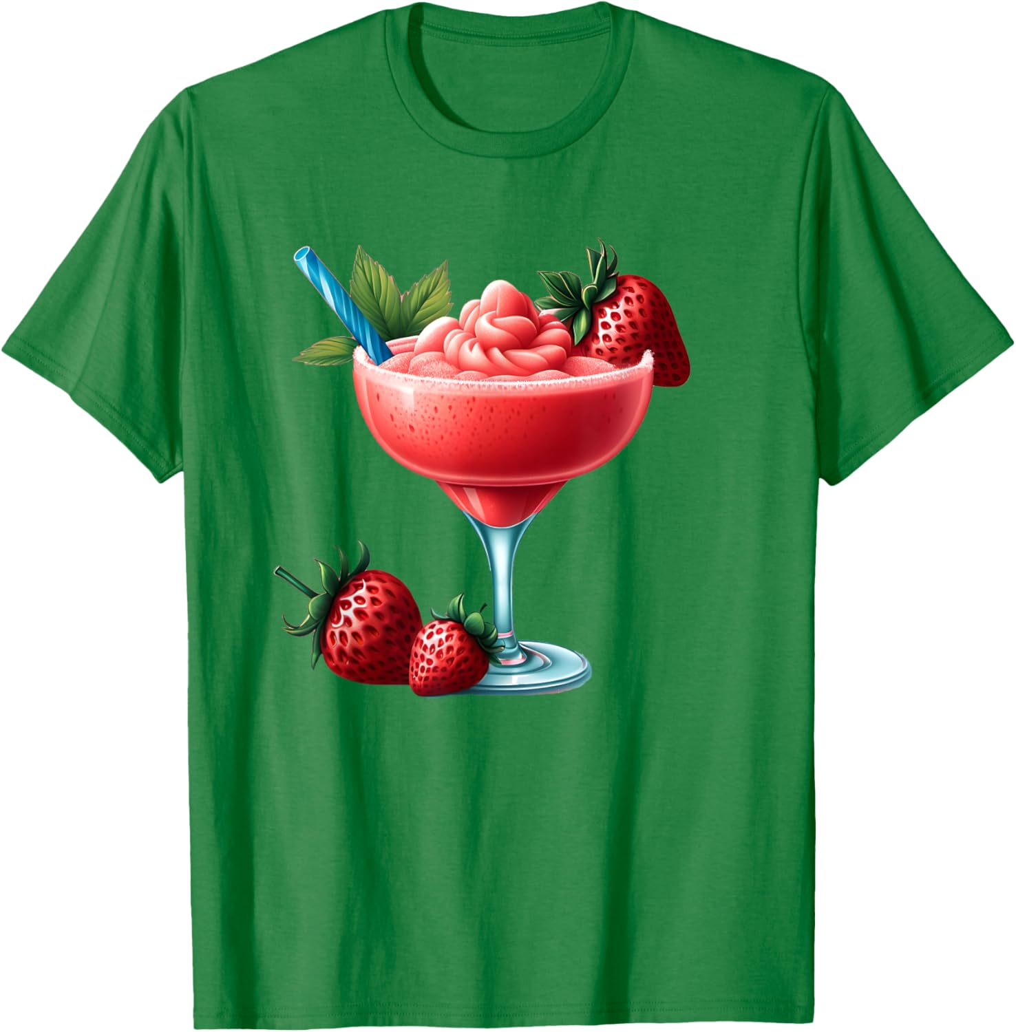 Frozen Strawberry Daiquiri T-Shirt for Fun Summer Vibes and Relaxation - 26