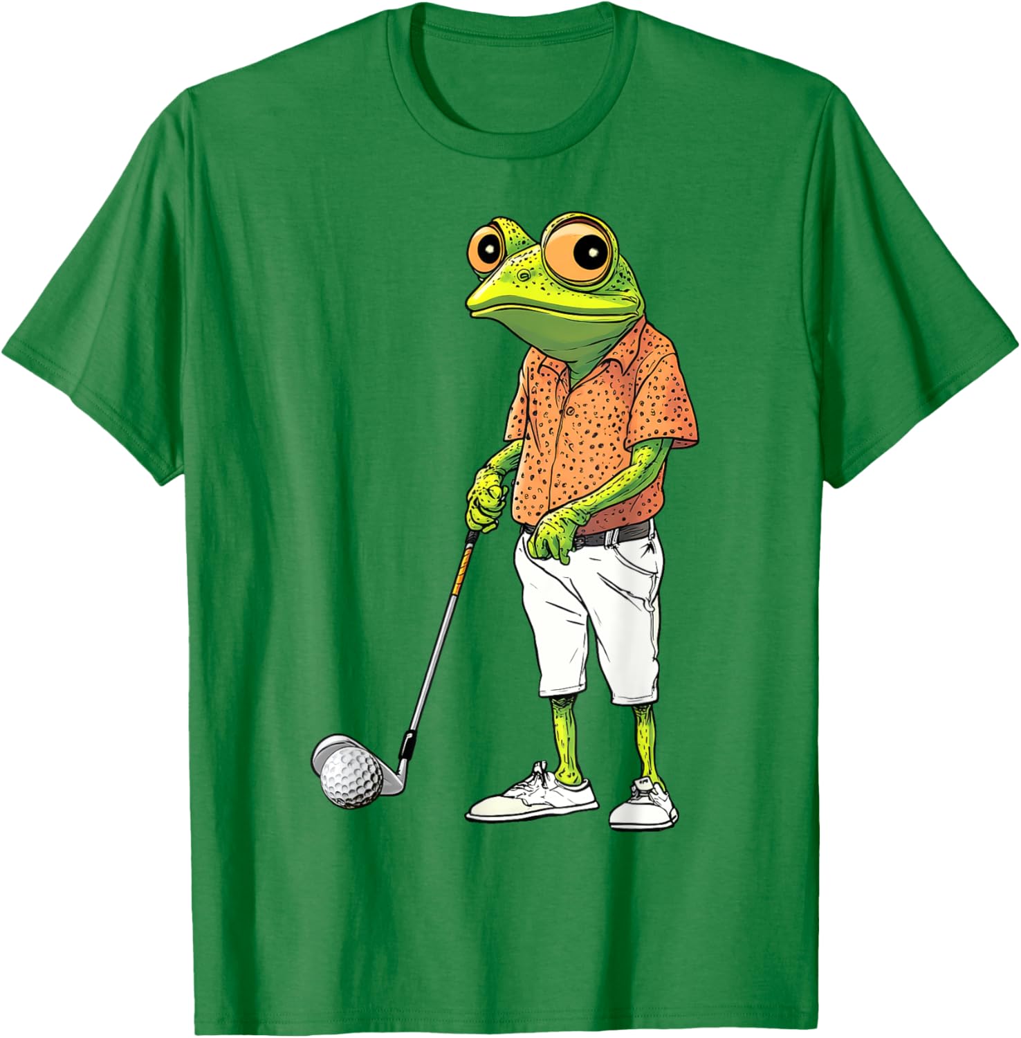Cute Frog Golf Player T-Shirt for Golf Lovers and Animal Fans - 2
