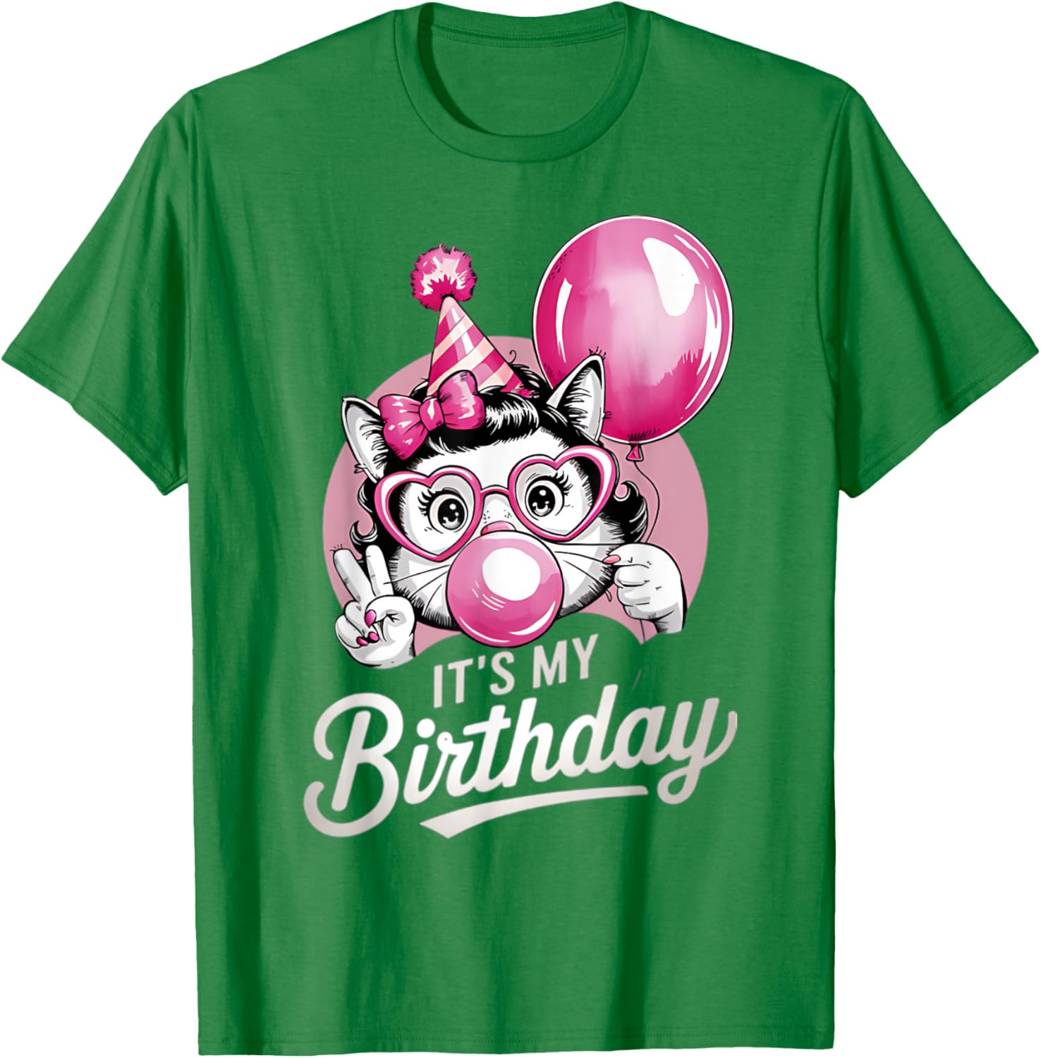 Cute Retro Monkey Birthday T-Shirt for Girls - Perfect Party Outfit! - 2