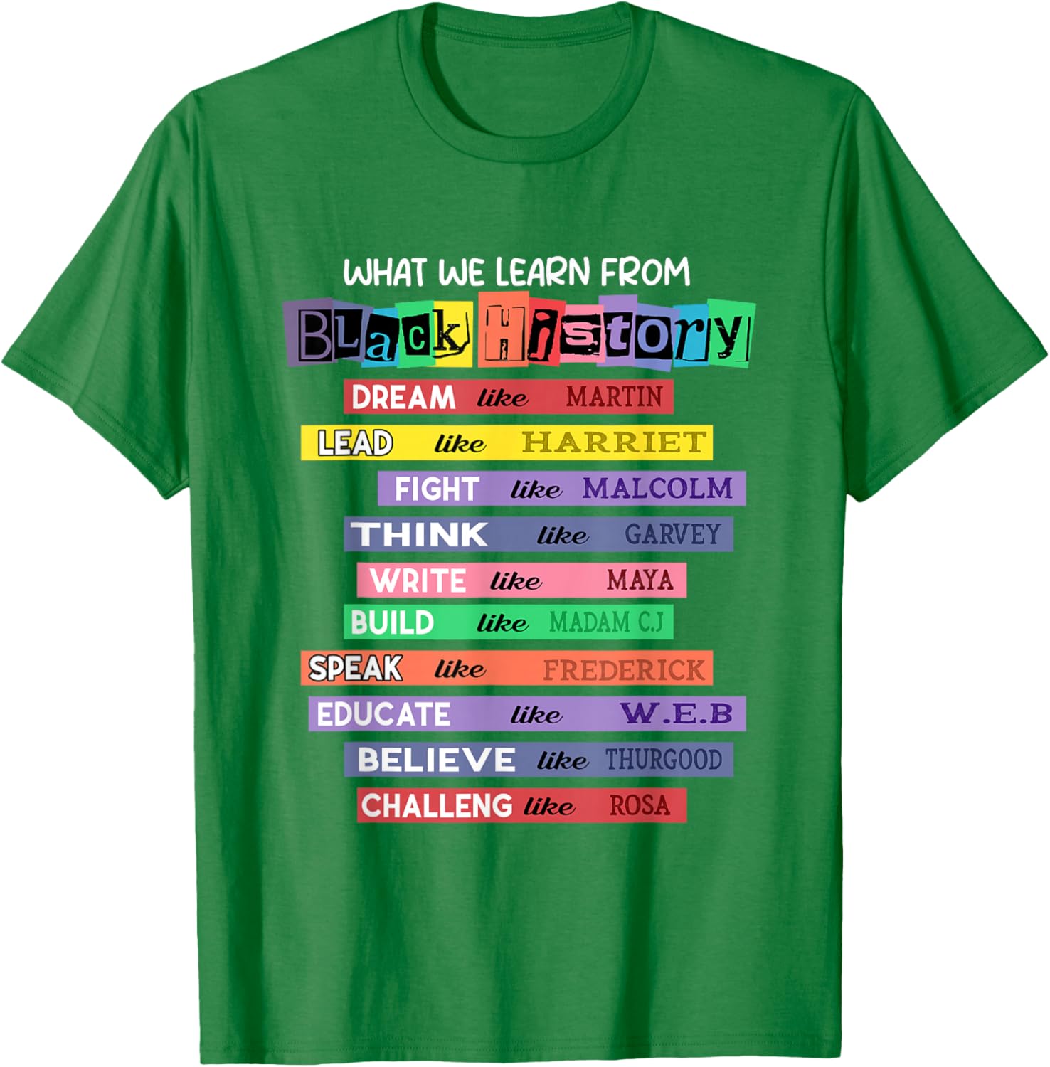 Celebrate Black History Month with Inspired Learning T-Shirt - 17