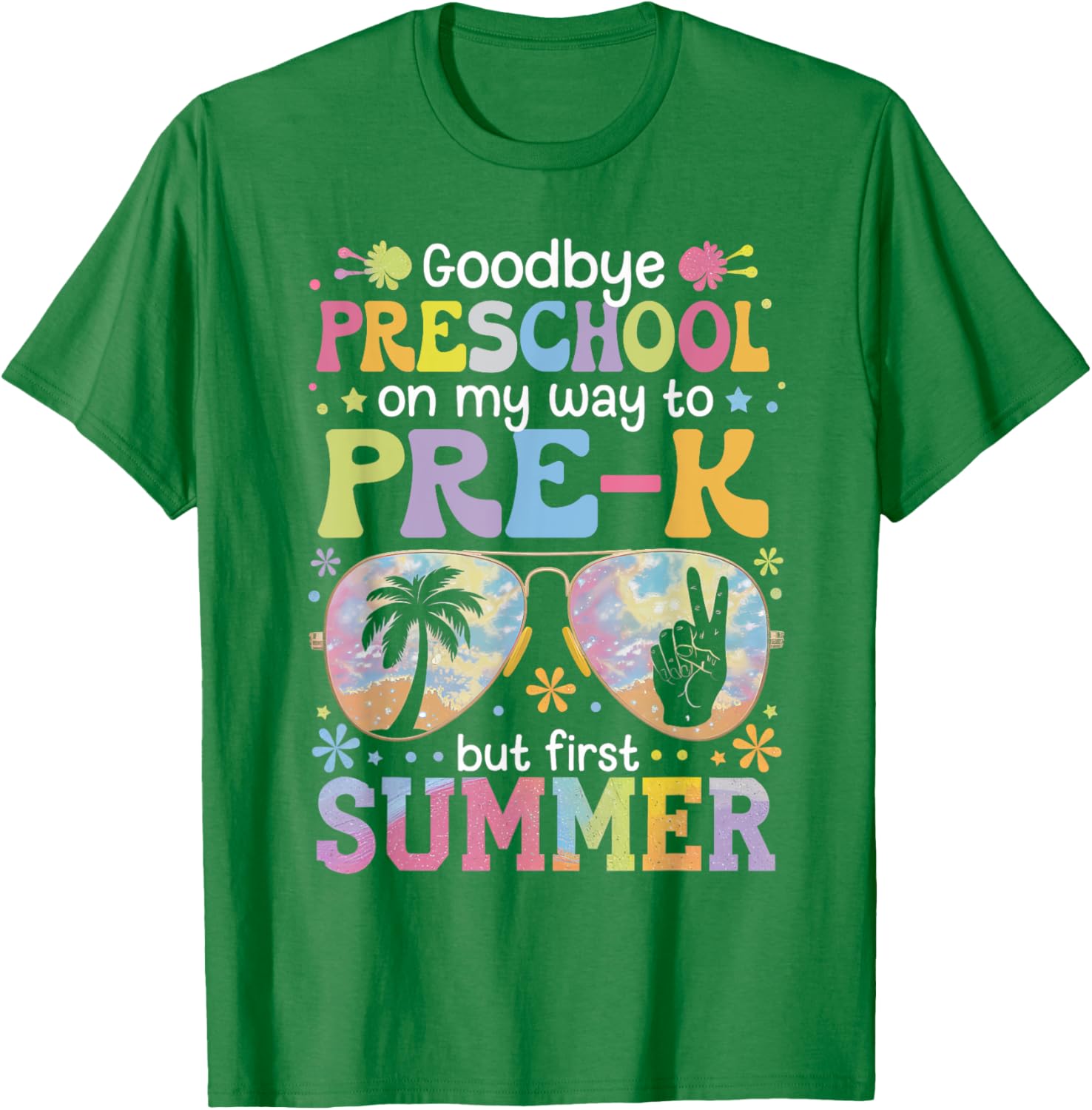 Goodbye Preschool Pre-K Last Day of School Fun T-Shirt for Kids - 10