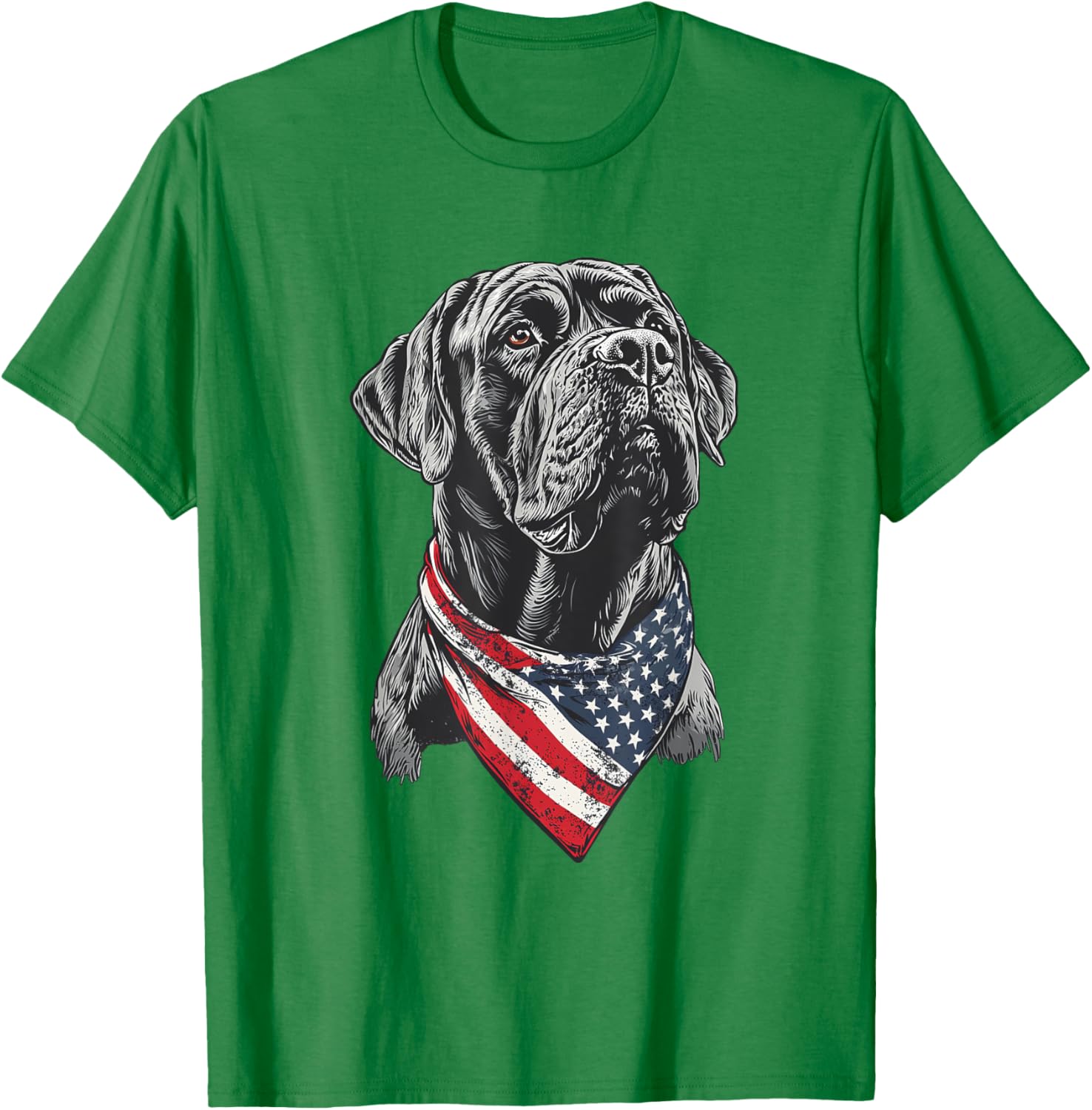 English Mastiff American Flag T-Shirt for Dog Lovers and Patriotism - 4