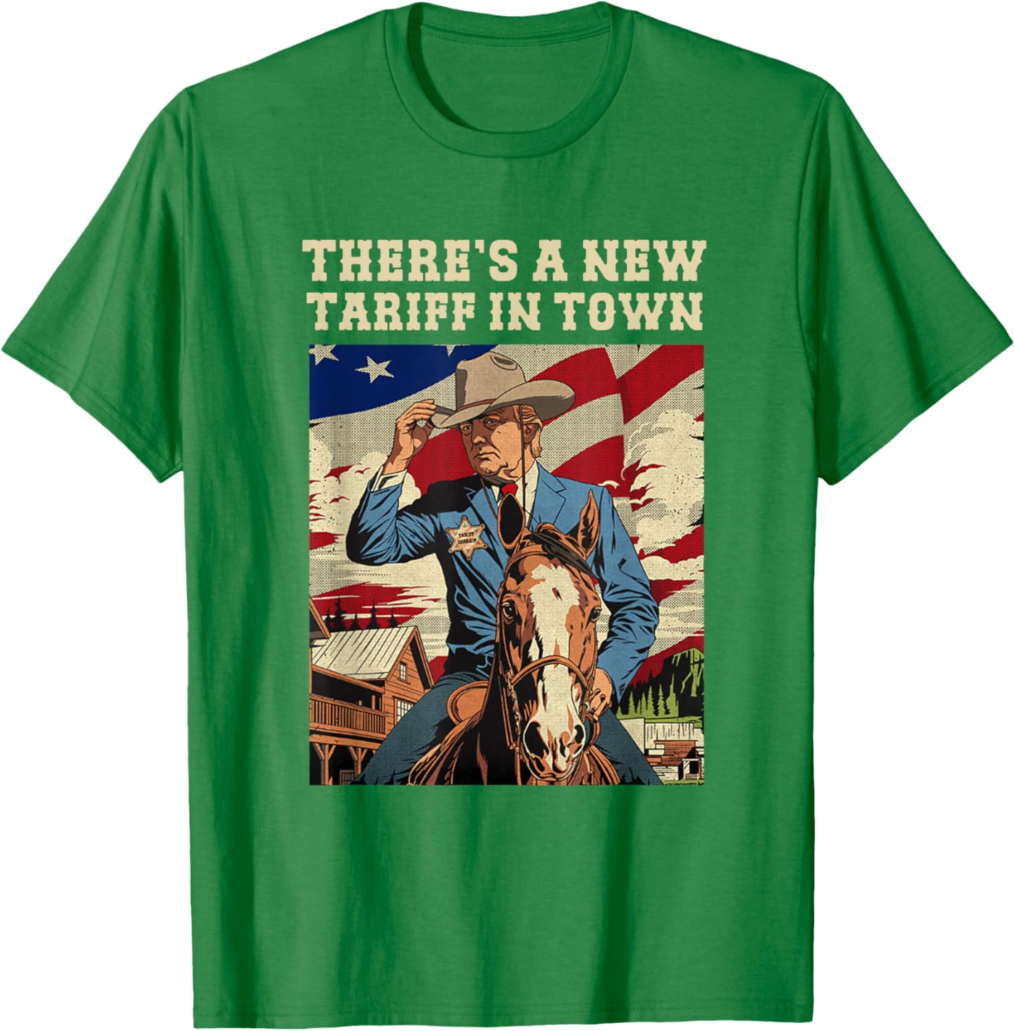 Cool There's A New Tariff In Town T-Shirt for Fun Casual Wear - 13
