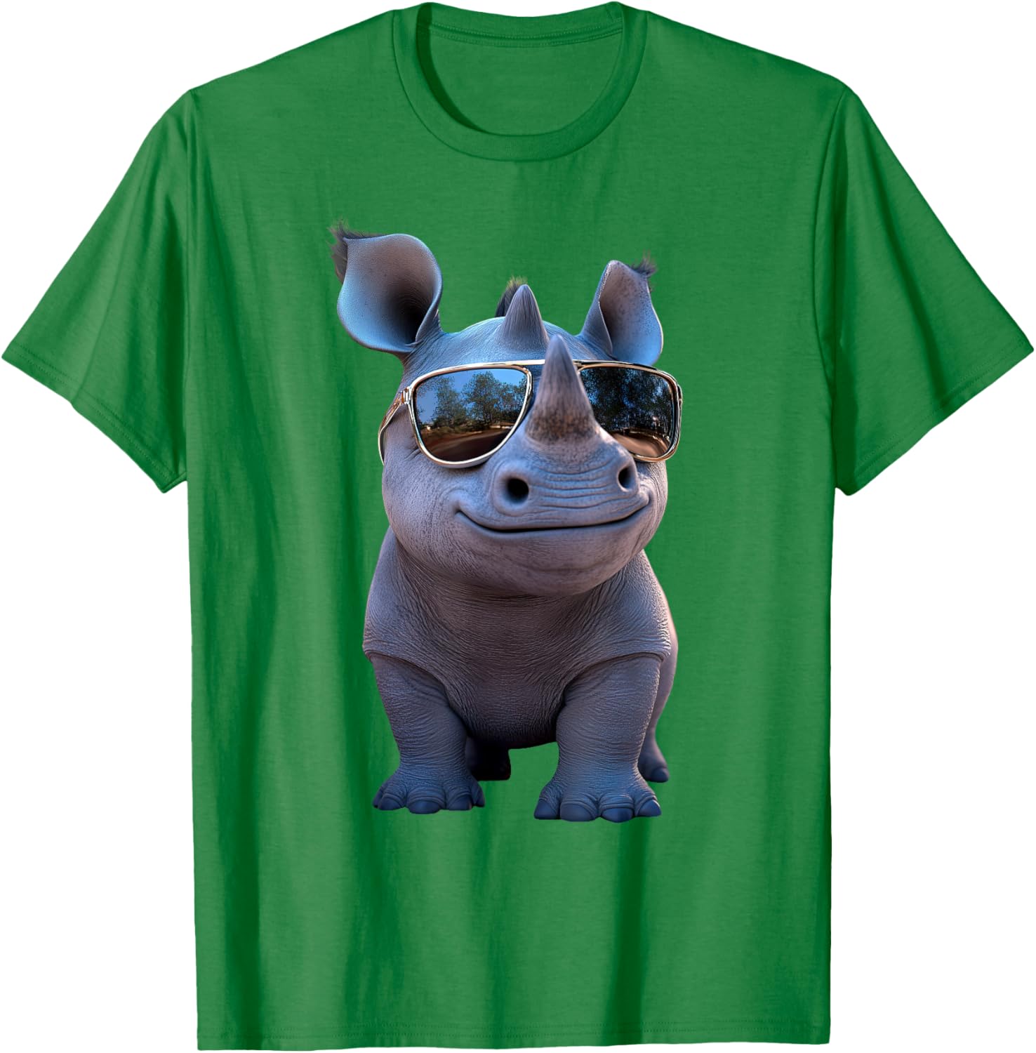 Cute Rhino Safari T-Shirt for Animal Lovers | White Rhinoceros Apparel - 23
