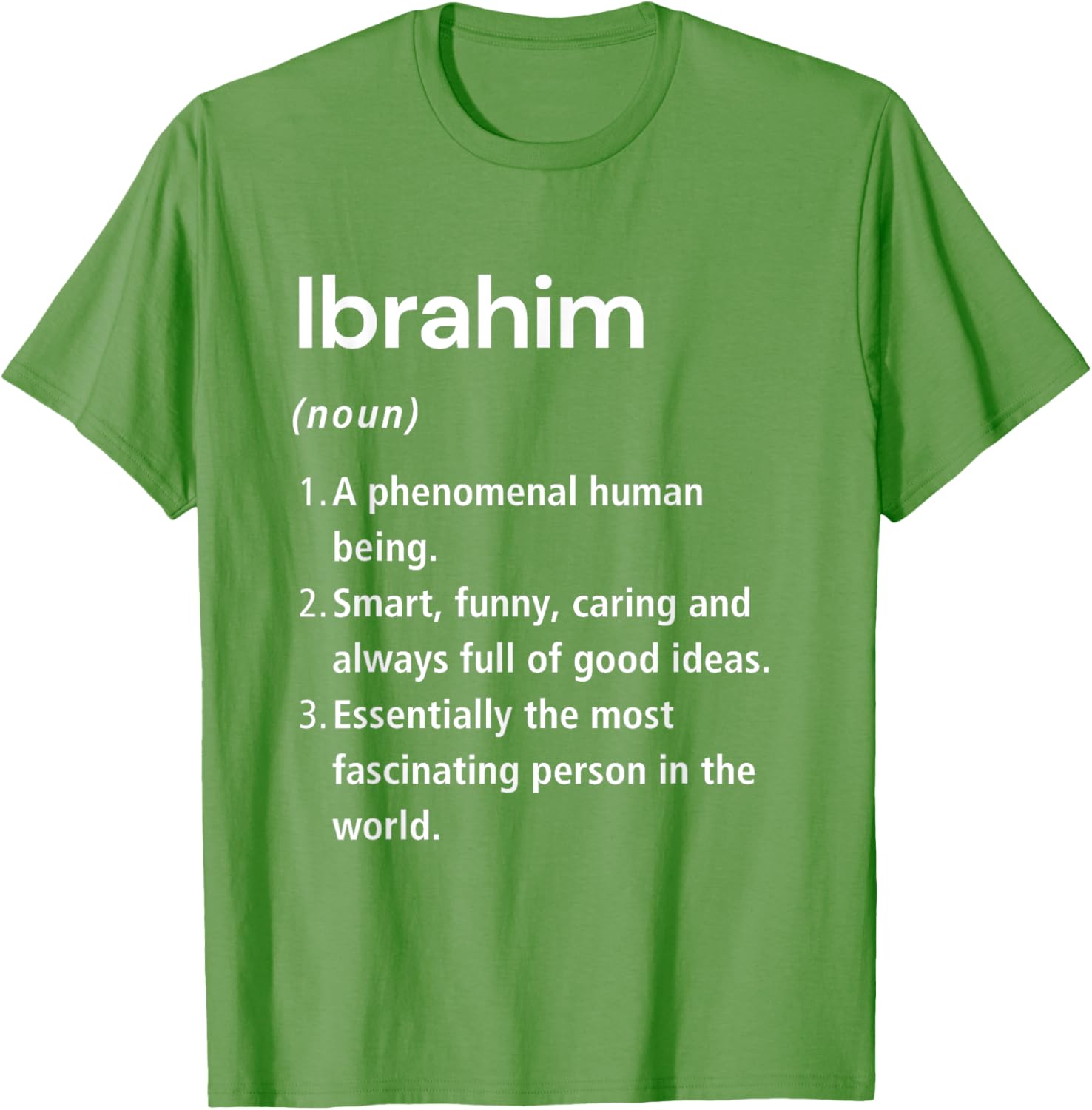 Funny Ibrahim Name Definition T-Shirt for Unique Style & Humor - 24