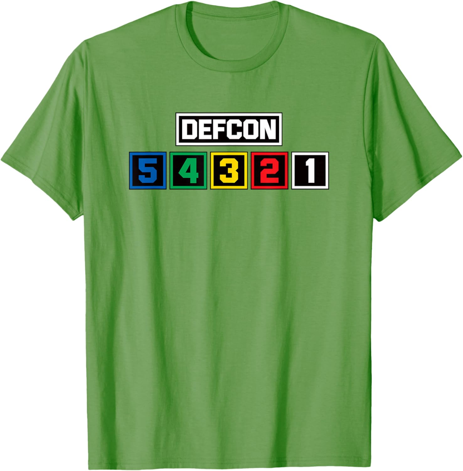 Defcon Alert T-Shirt US Defense Readiness Condition Light Meter Design - 10