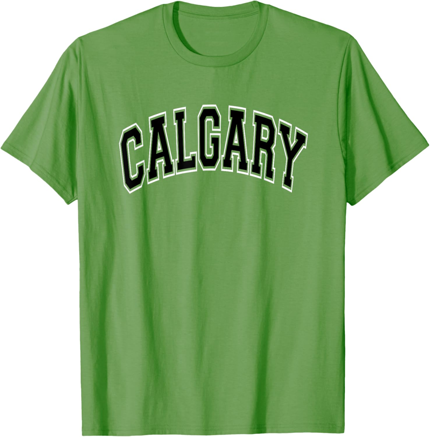 Calgary Arched Black Text T-Shirt Comfortable Casual Wear for Everyday Style - 16