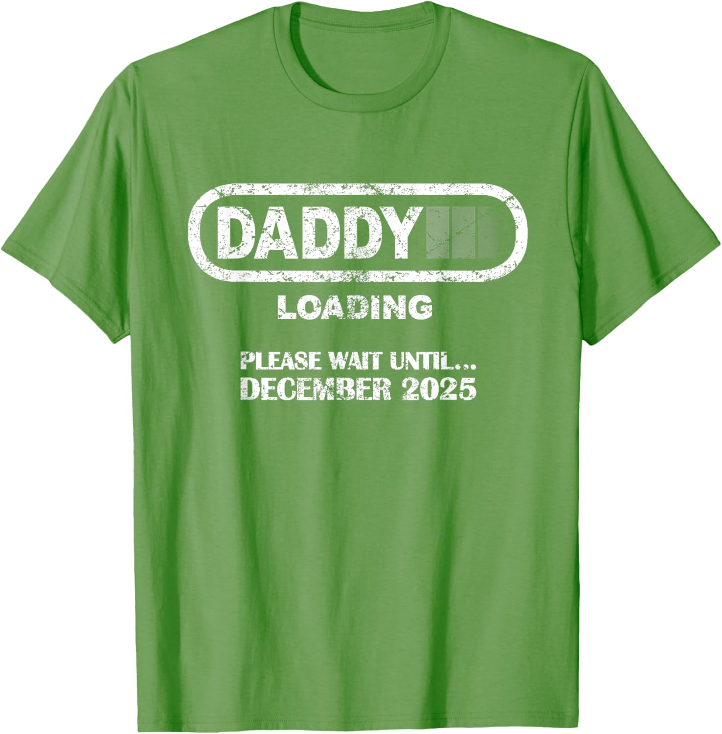 Daddy To Be December 2025 Vintage Style New Dad Loading T-Shirt - 5