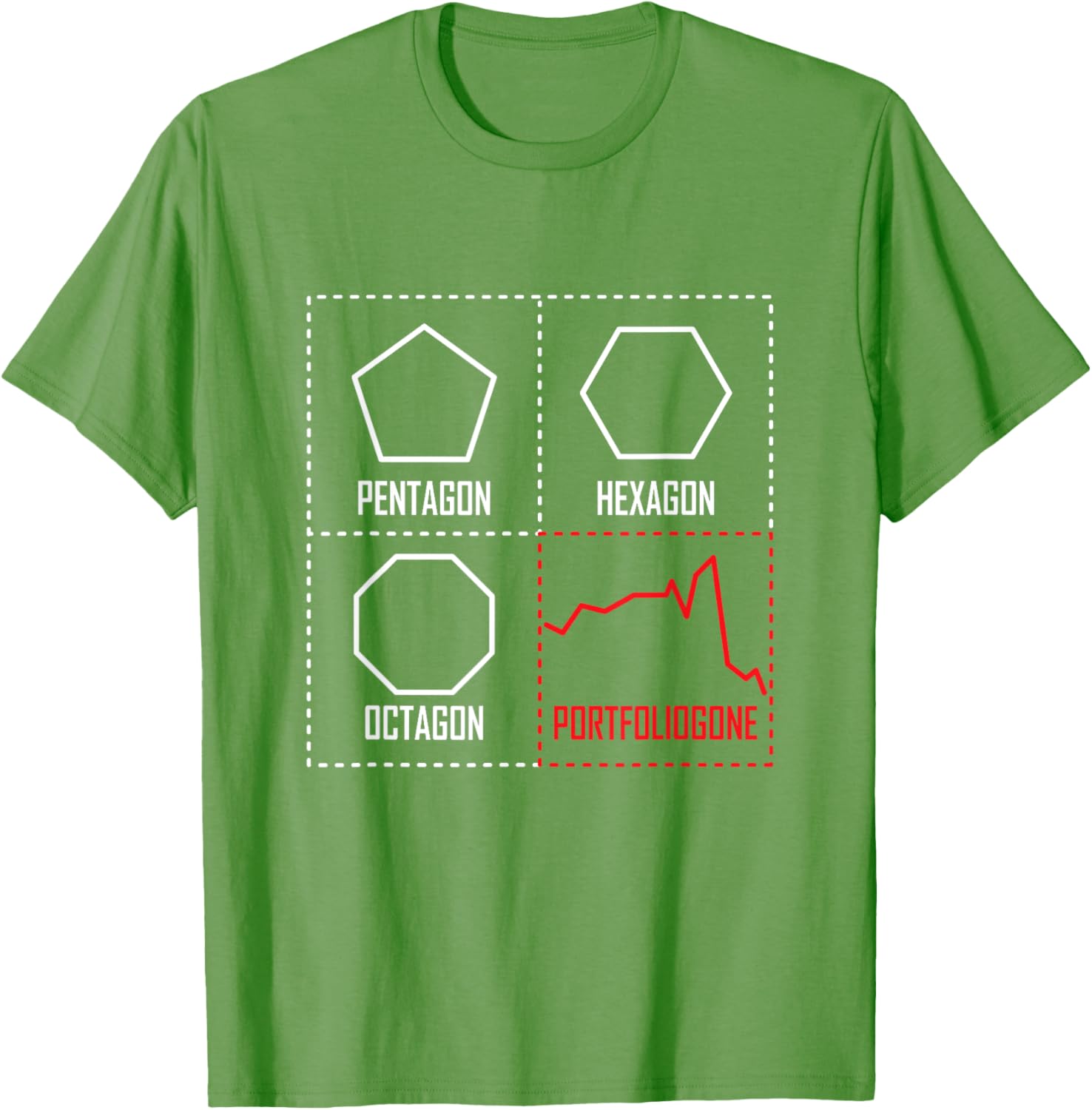Funny Geometry Portfolio Stock Market Quote T-Shirt for Fun Outfits - 1