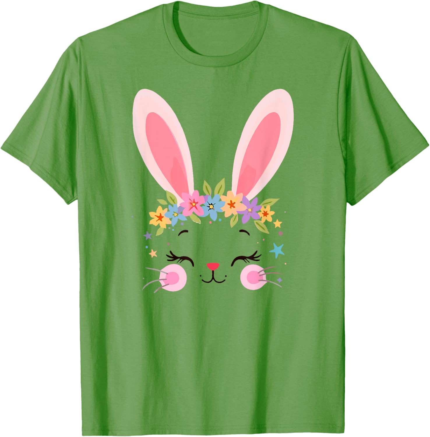 Cute Floral Easter Bunny T-Shirt for Rabbit Lovers - Women's Apparel - 15