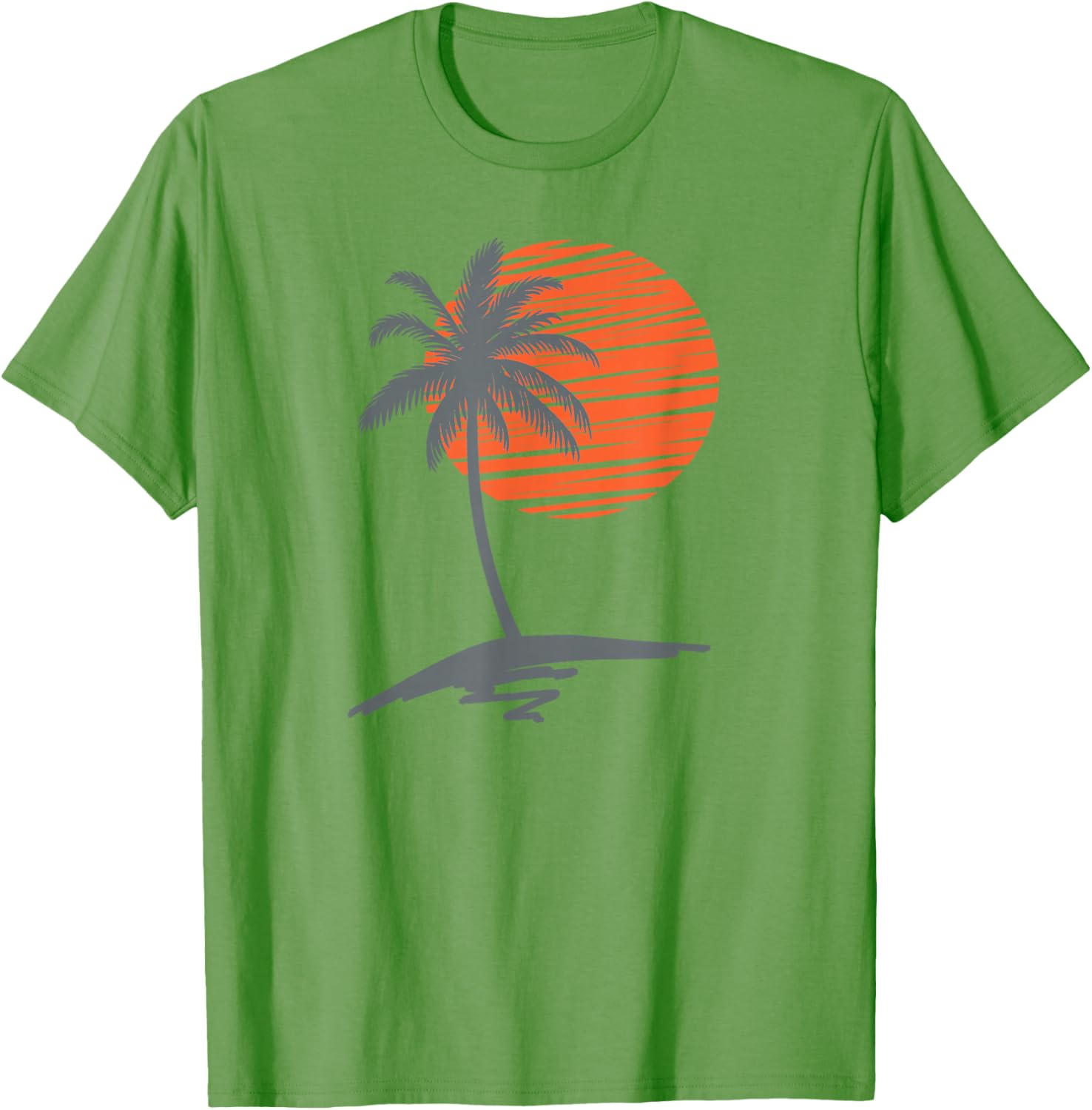 Cool Summer Beach T-Shirt for Men and Women with Sunset Palm Tree Design - 7