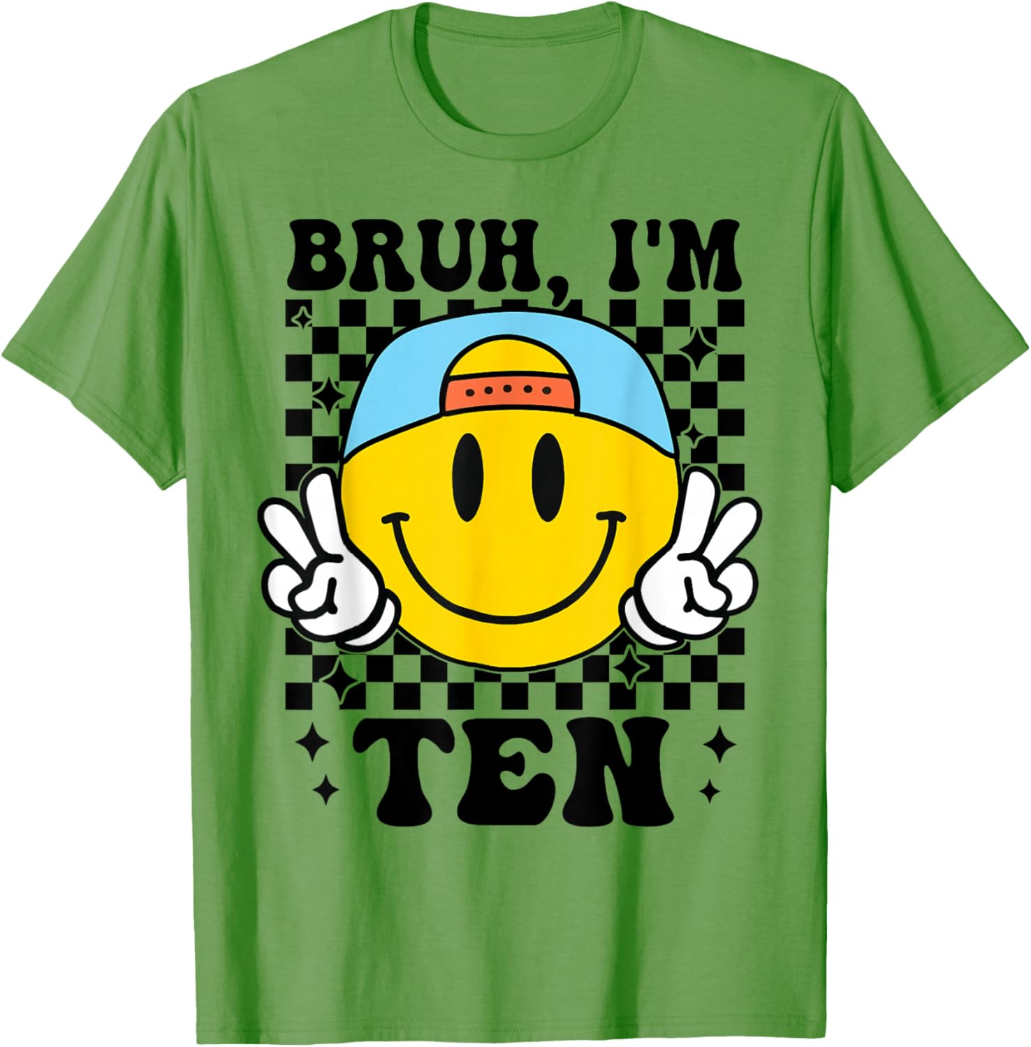 Groovy 10th Birthday T-Shirt for Boys Girls Fun Trendy Design - 4