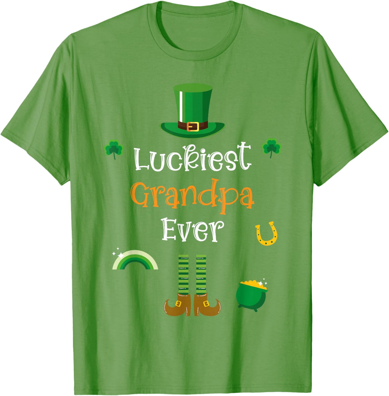 Funny Irish Leprechaun Grandpa T-Shirt for St. Patrick's Day Fun - 1
