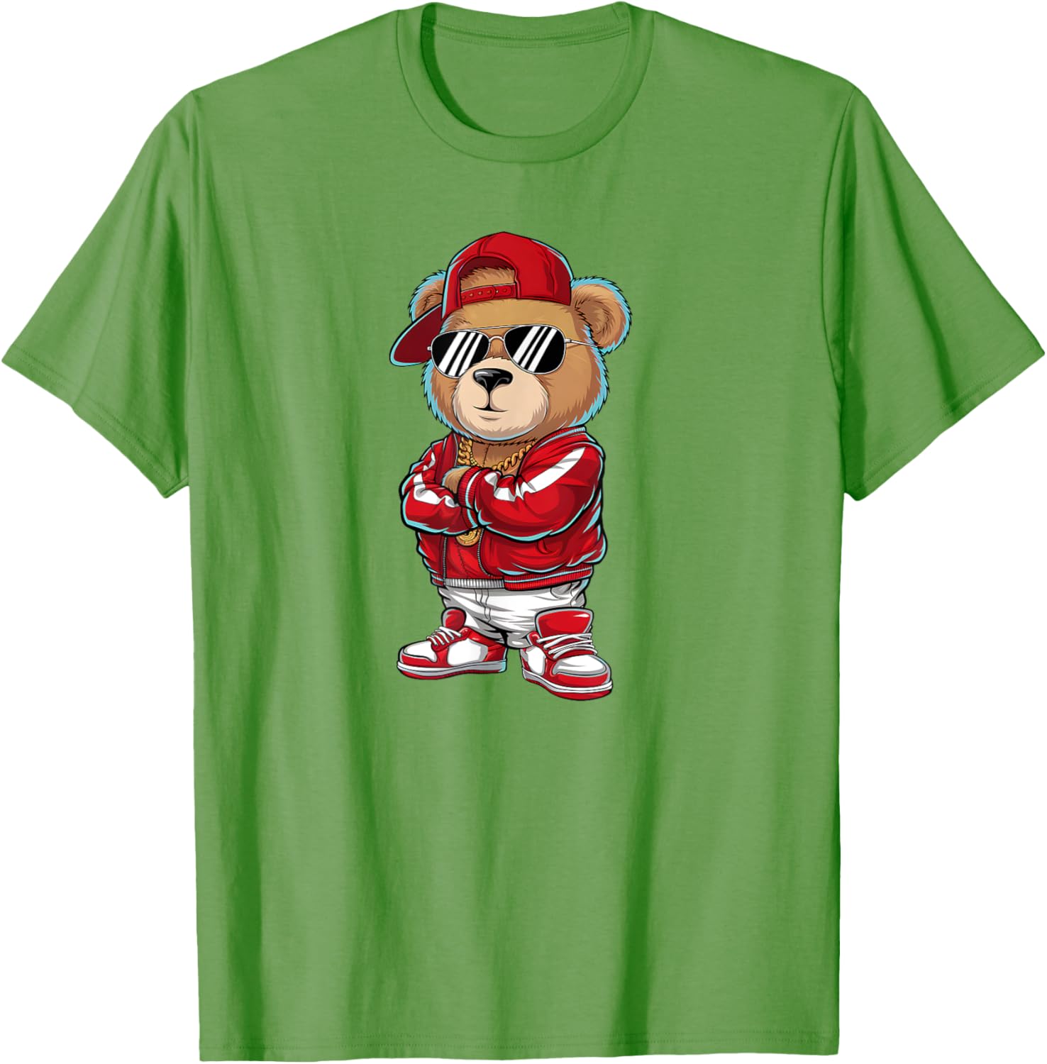 Funny Hip Hop Teddy Bear 90s Graffiti Art T-Shirt for Rap Lovers - 13