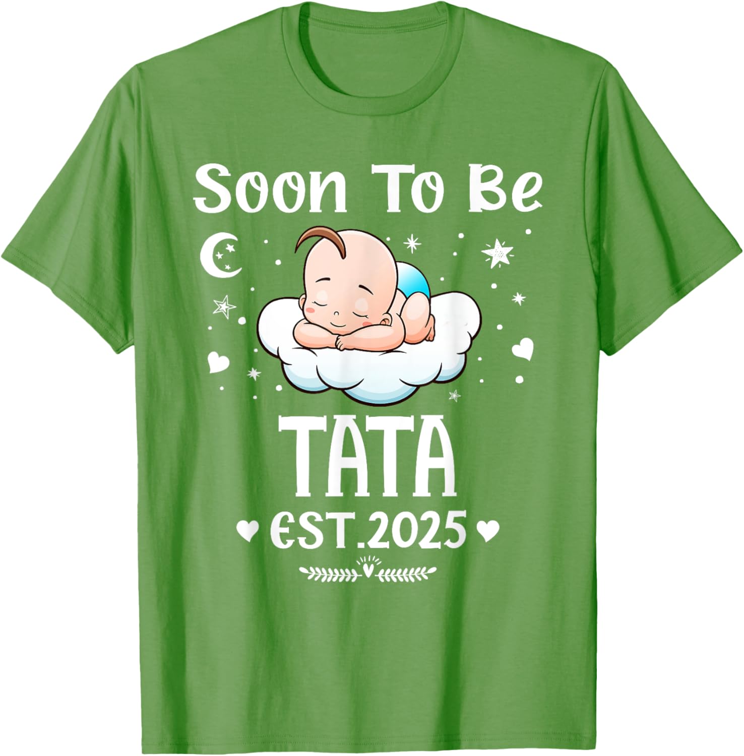 Cute Hearts Father's Day T-Shirt for 2025 by Soon To Be Tata - 7