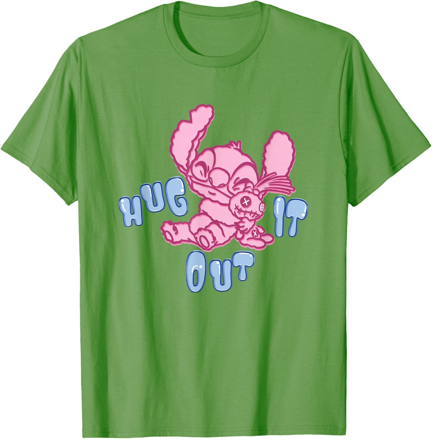 Disney Lilo & Stitch Cute Alien Stitch Hug It Out T-Shirt for Fun Styles - 8