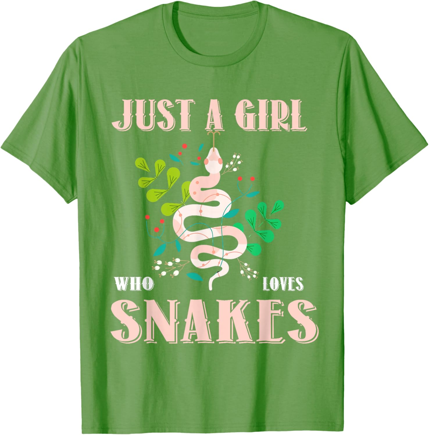 Cute Just a Girl Who Loves Snakes T-Shirt for Reptile Lovers - 10