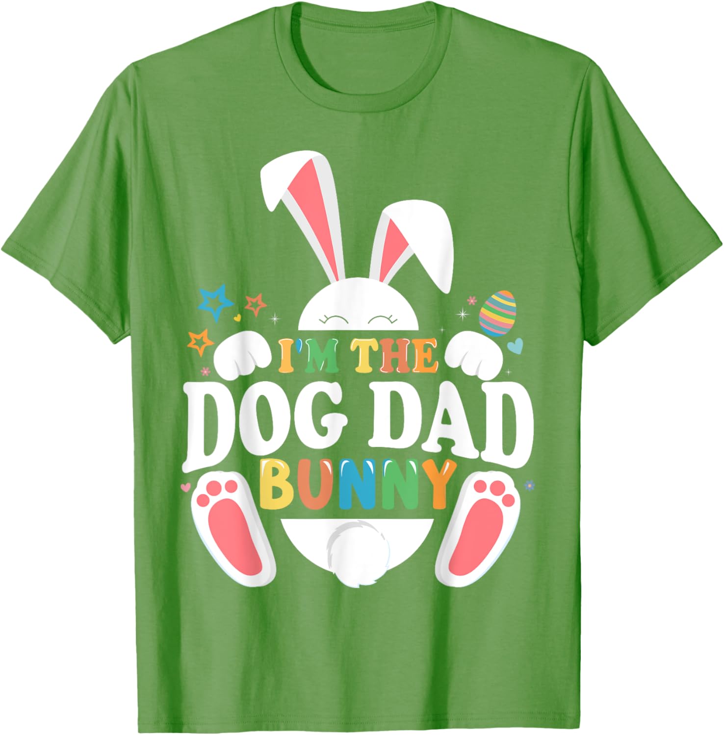 Cute Dog Dad Bunny Easter T-Shirt for Fun Matching Outfits - 10
