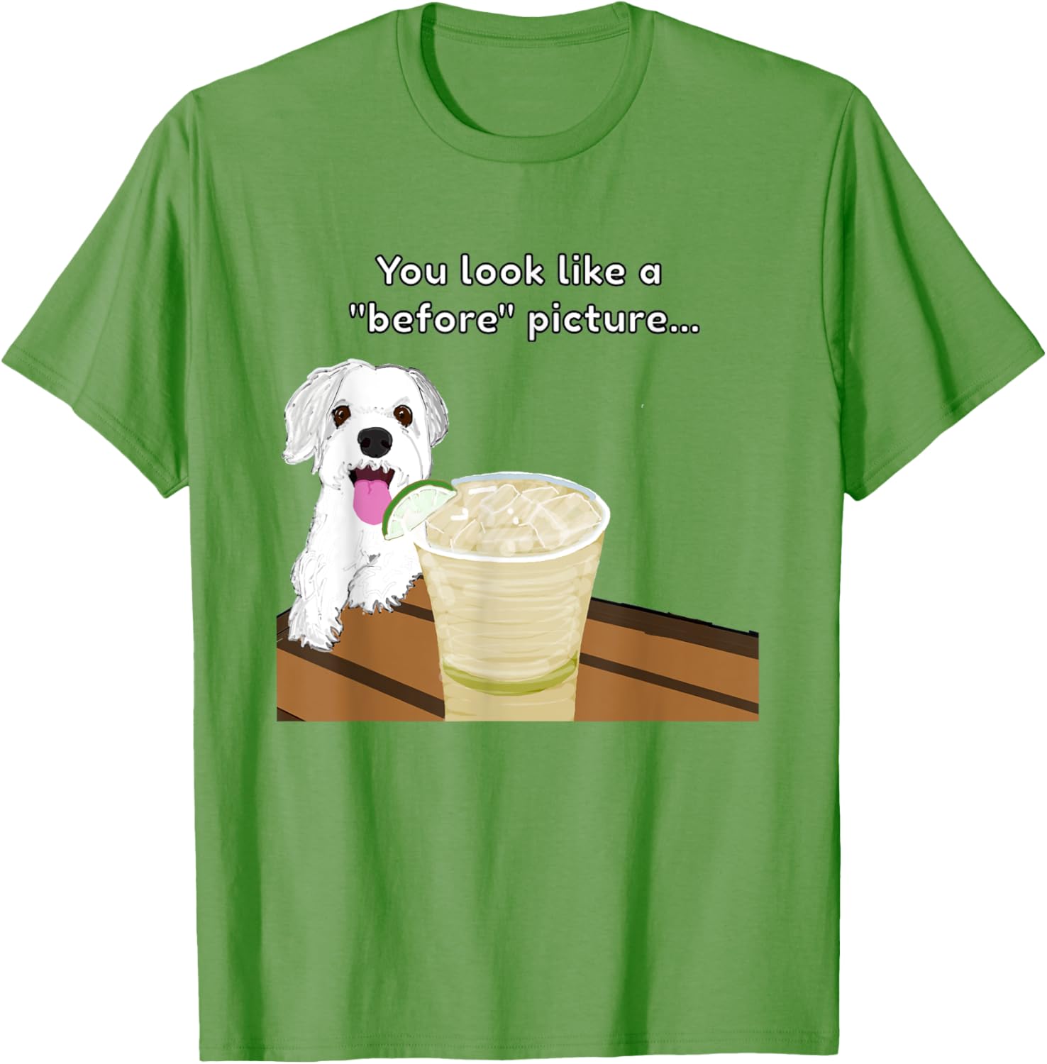 Funny Insulting Dog T-Shirt You Look Like A Before Picture Graphic Tee - 8