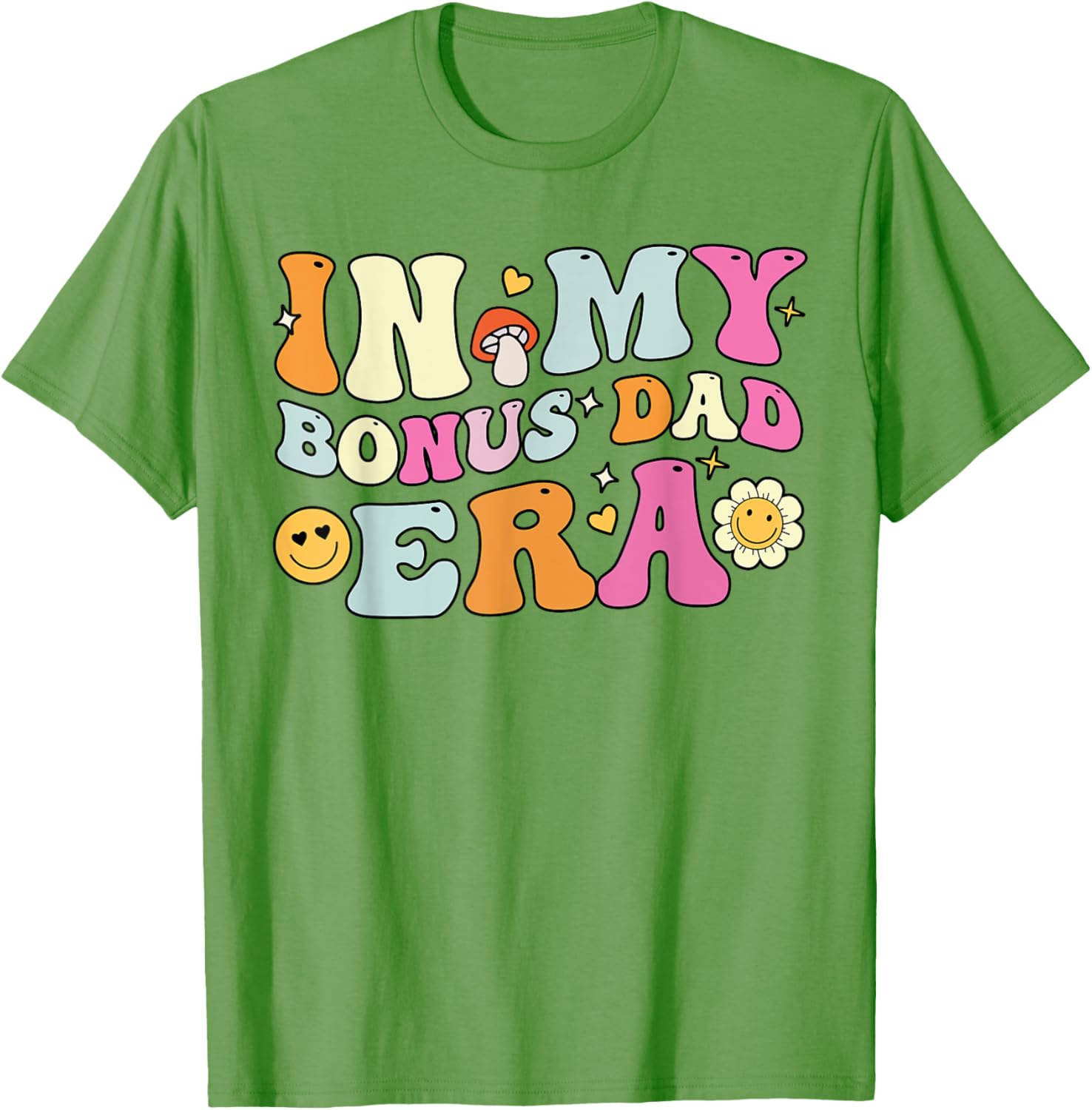 Groovy Bonus Dad T-Shirt for Father's Day Gift, Fun Stepdad Apparel - 1