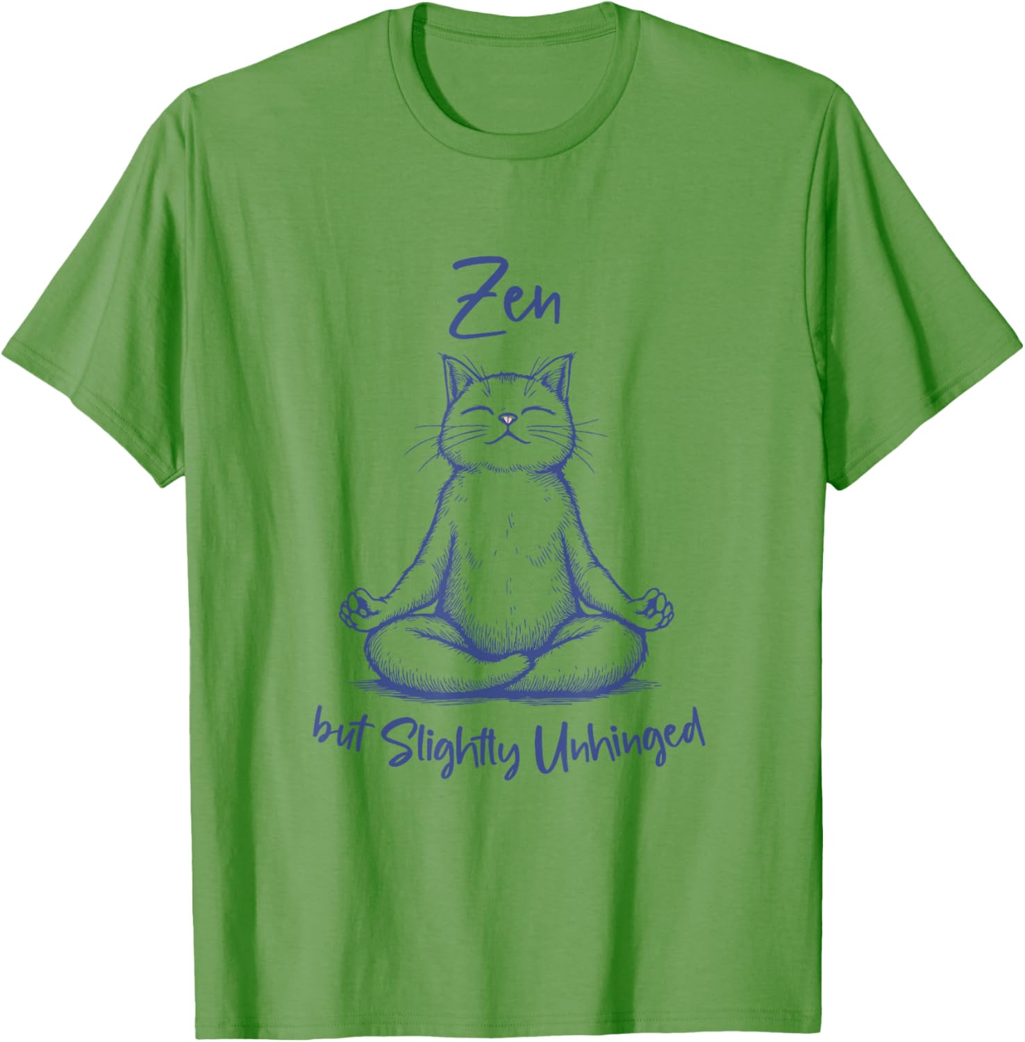 Funny Cat Meditation T-Shirt Zen Vibes for Men and Women - 1