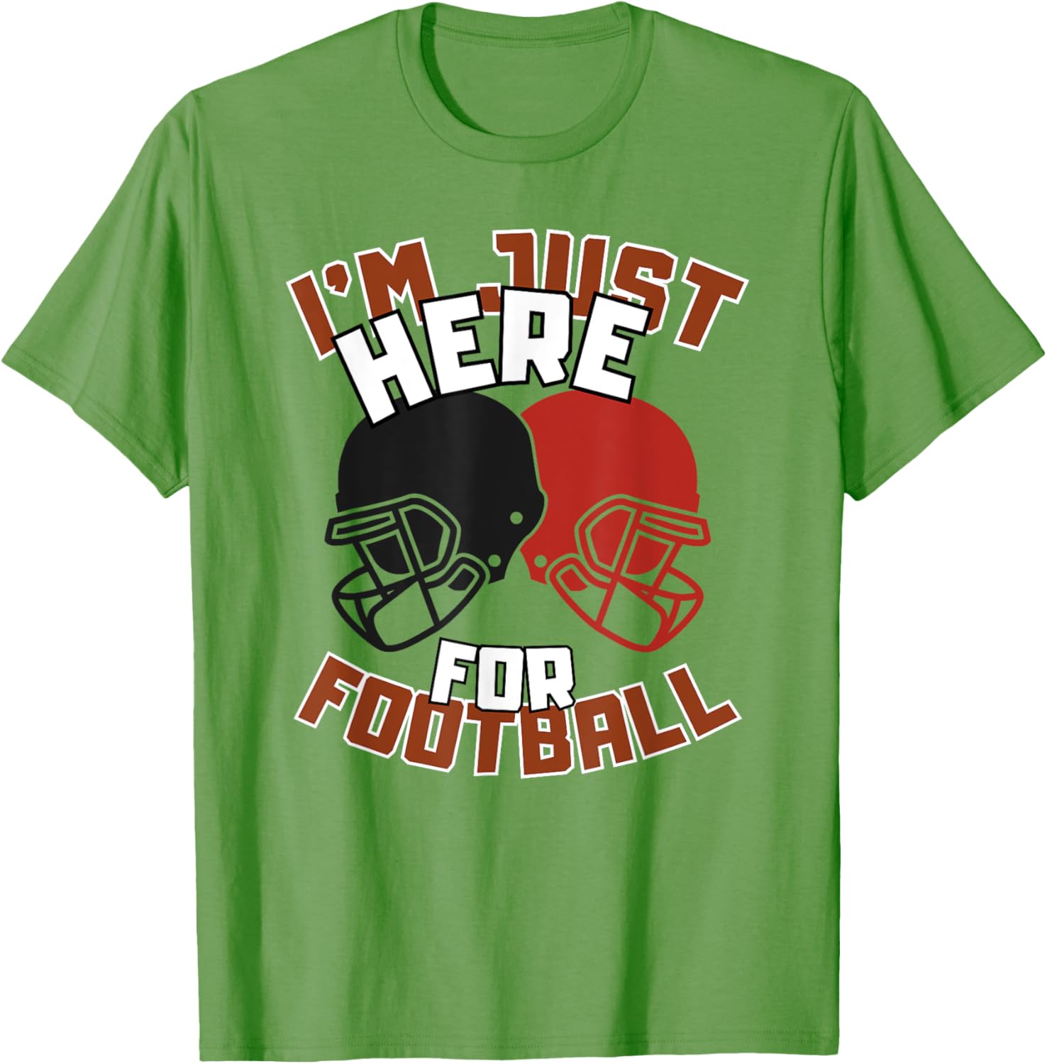 Funny I'm Just Here For Football T-Shirt for Diehard Football Fans - 4