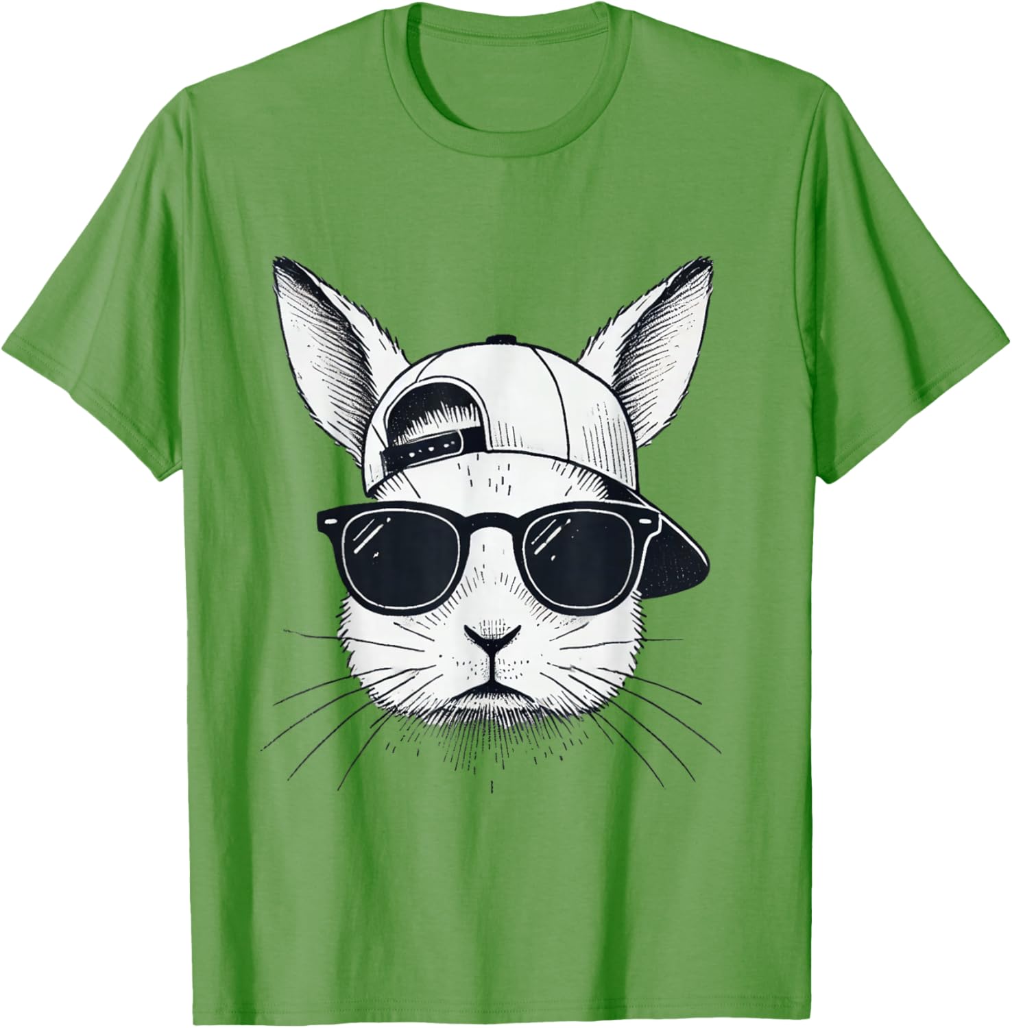 Cool Bunny Face Sunglasses T-Shirt for Easter Fun β Boys, Men, Kids - 18
