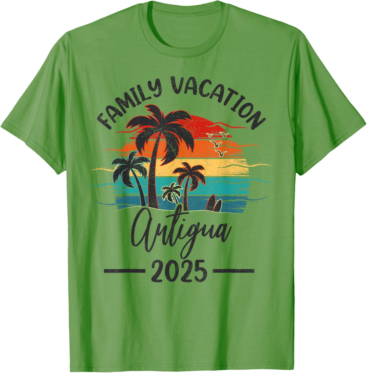 Family Vacation 2025 Summer Antigua Beach T-Shirt for Fun Memories - 11