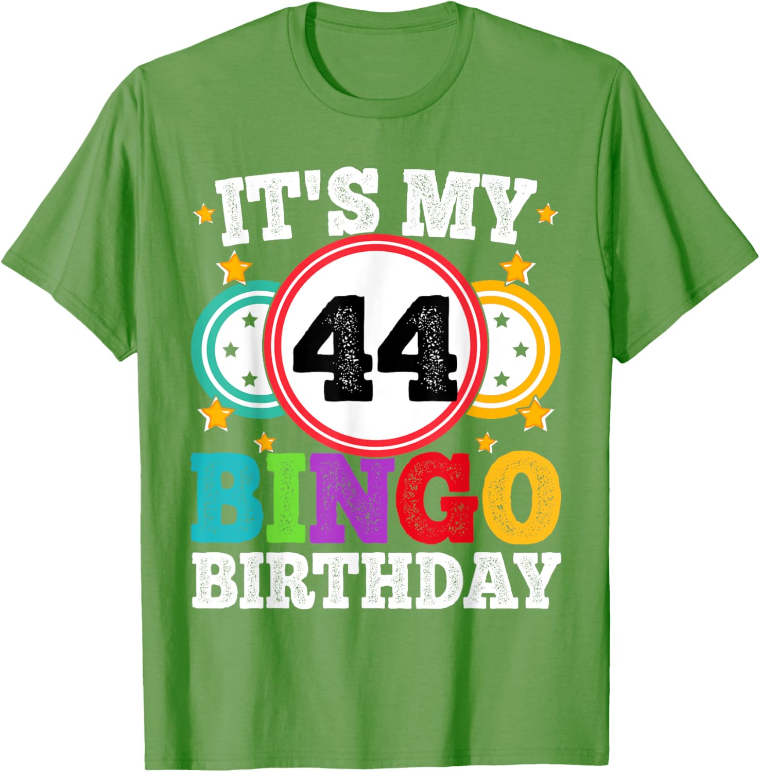Funny 44th Birthday Bingo T-Shirt for Men and Women - Celebrate in Style! - 9