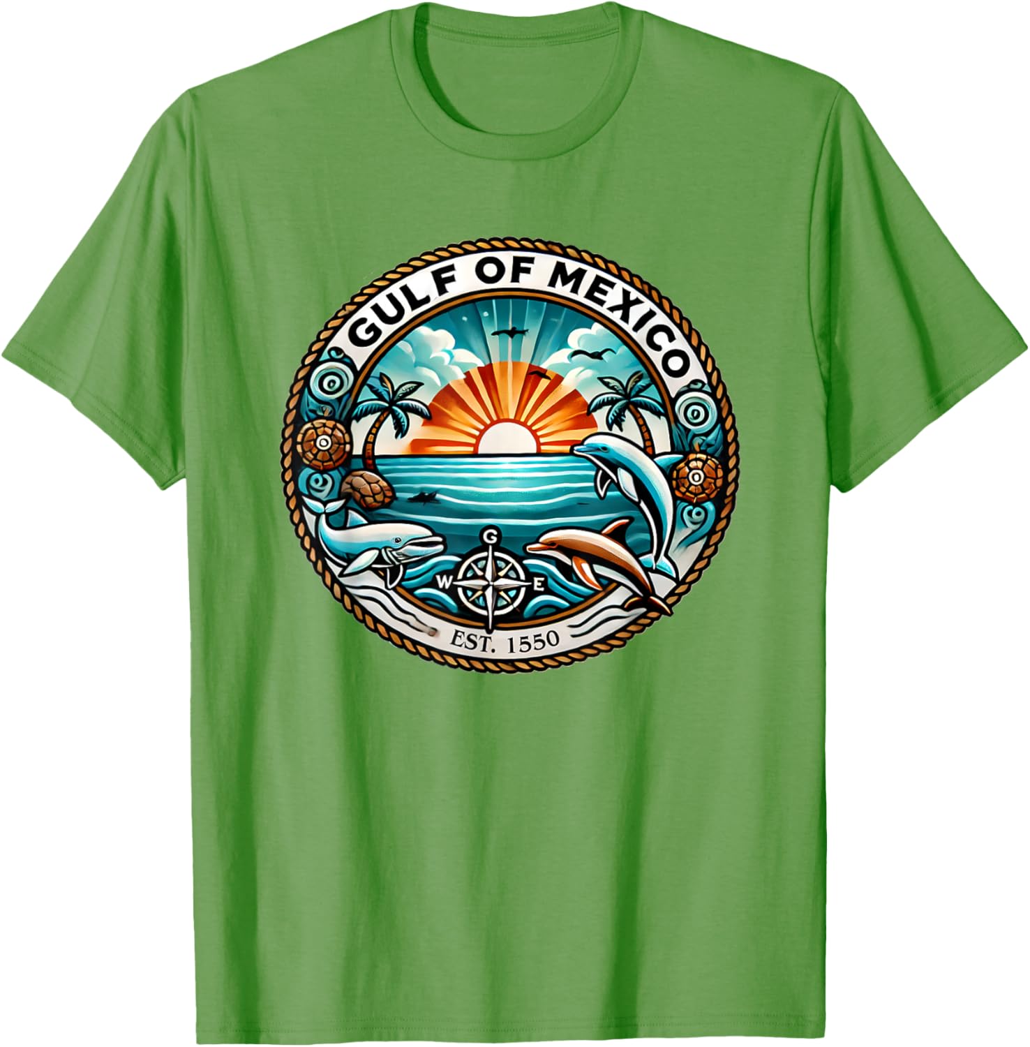 Gulf of Mexico Sunset T-Shirt - Vibrant Caribbean Beach Design - 28