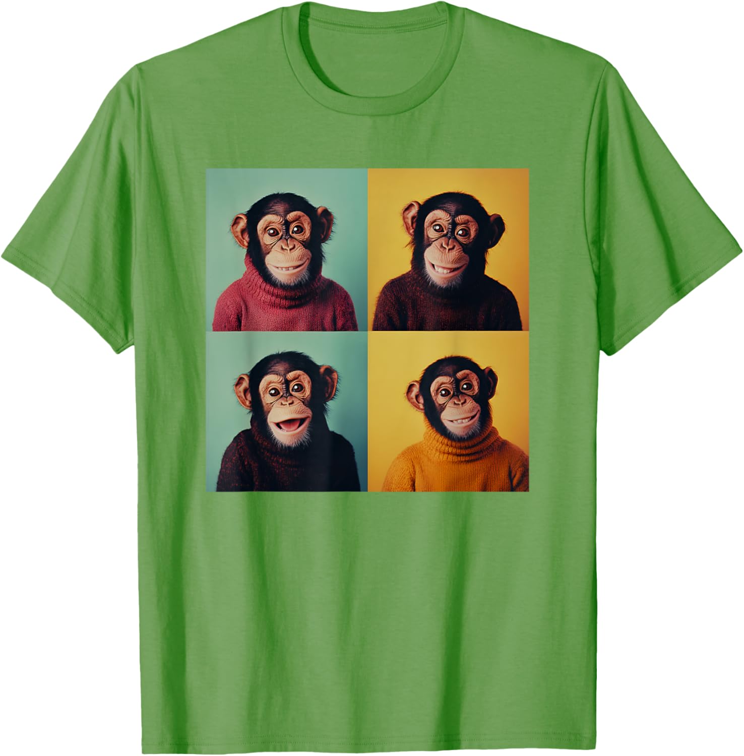 Funny Monkey Chimp T-Shirt for Animal Lovers - Awkward Photoshoot Design - 27