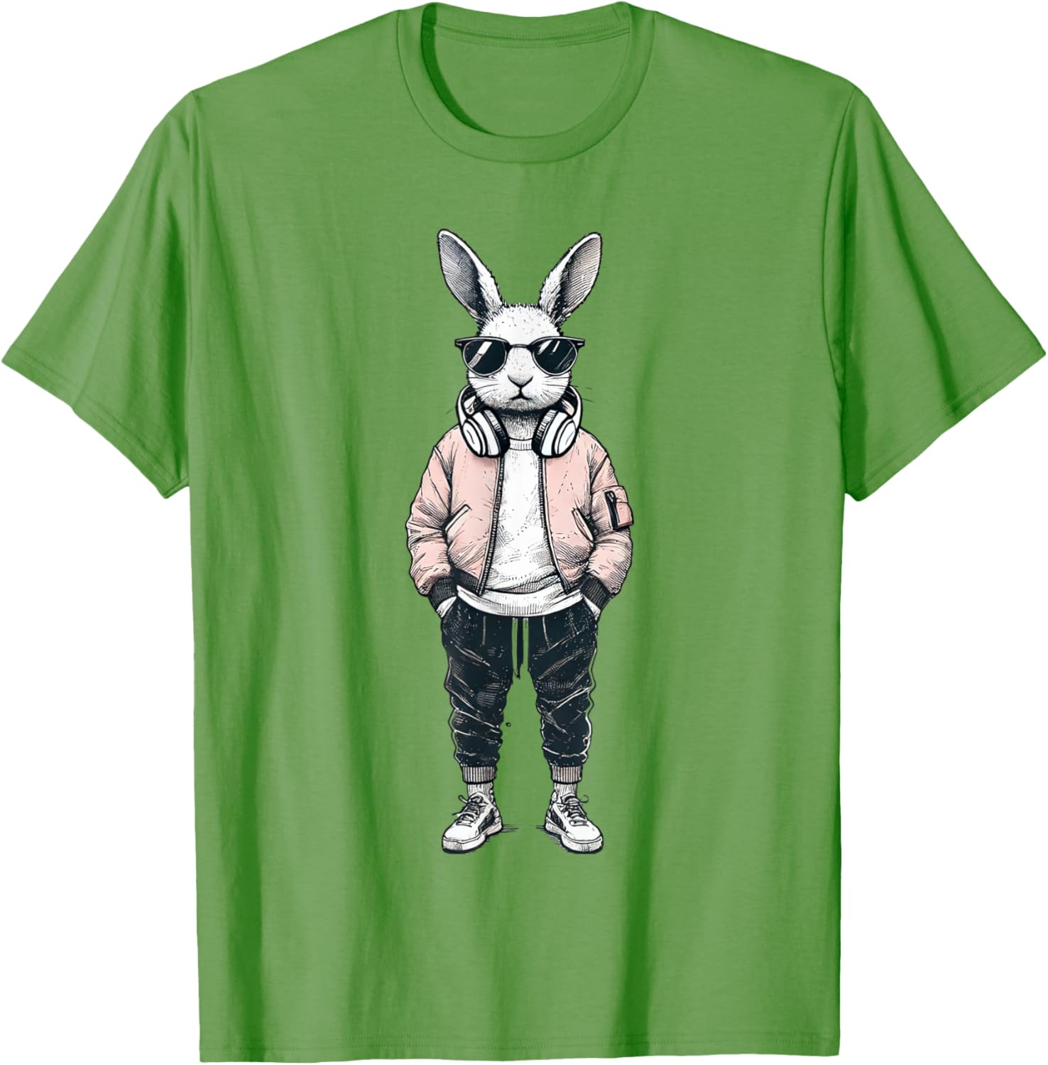 Cool Bunny Rabbit Boys Easter Shirt with Sunglasses for Kids and Men - 11